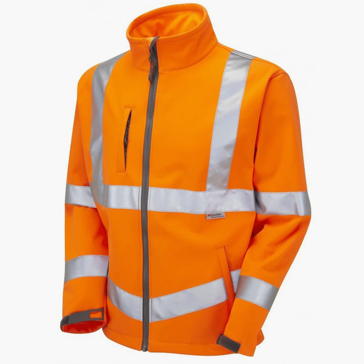 Yoko - Chaqueta reflectante de trabajo Softshell para hombre (Paquete de 2) (2XL) (Amarillo/Azul Marino fluorescente)
