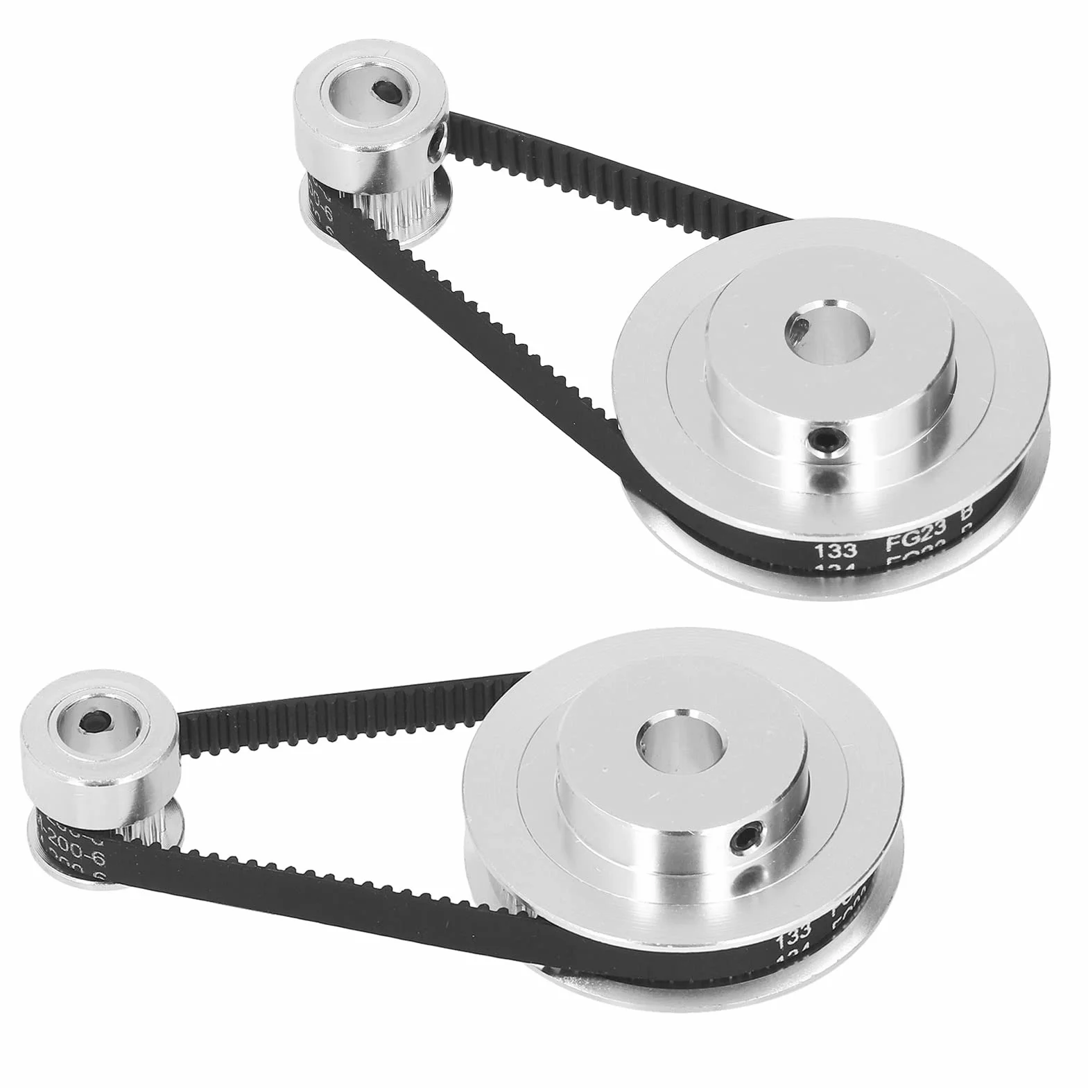 Poleas de Motor Paso a Paso GT2, Polea de Sincronización de Aluminio, Correa de 6mm, 200mm para Impresora 3D