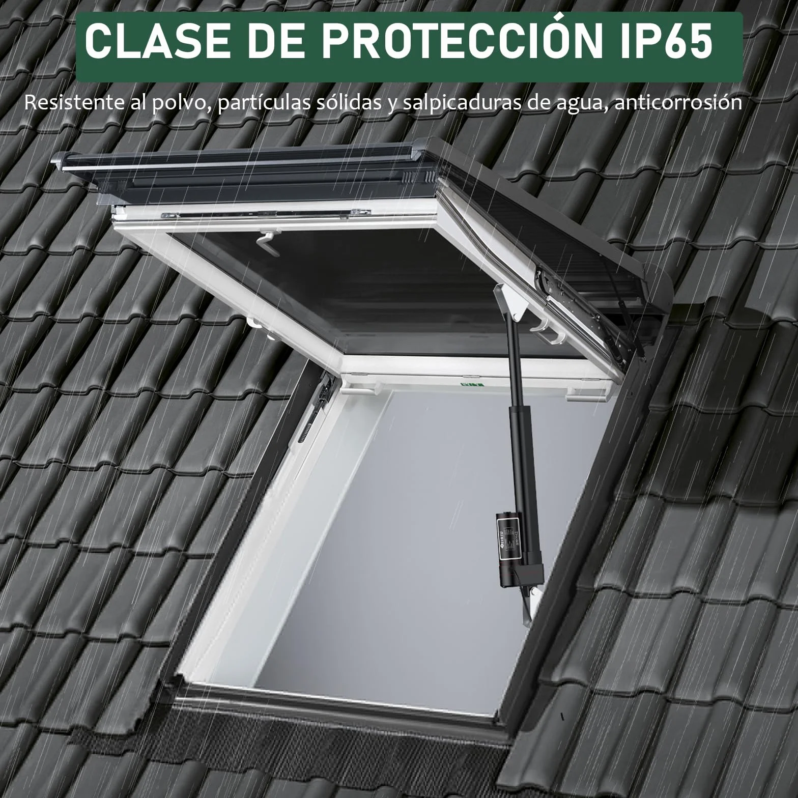 JiGiU 200mm 12V Actuador Lineal 660lbs 3000N 5mm/s IP65
