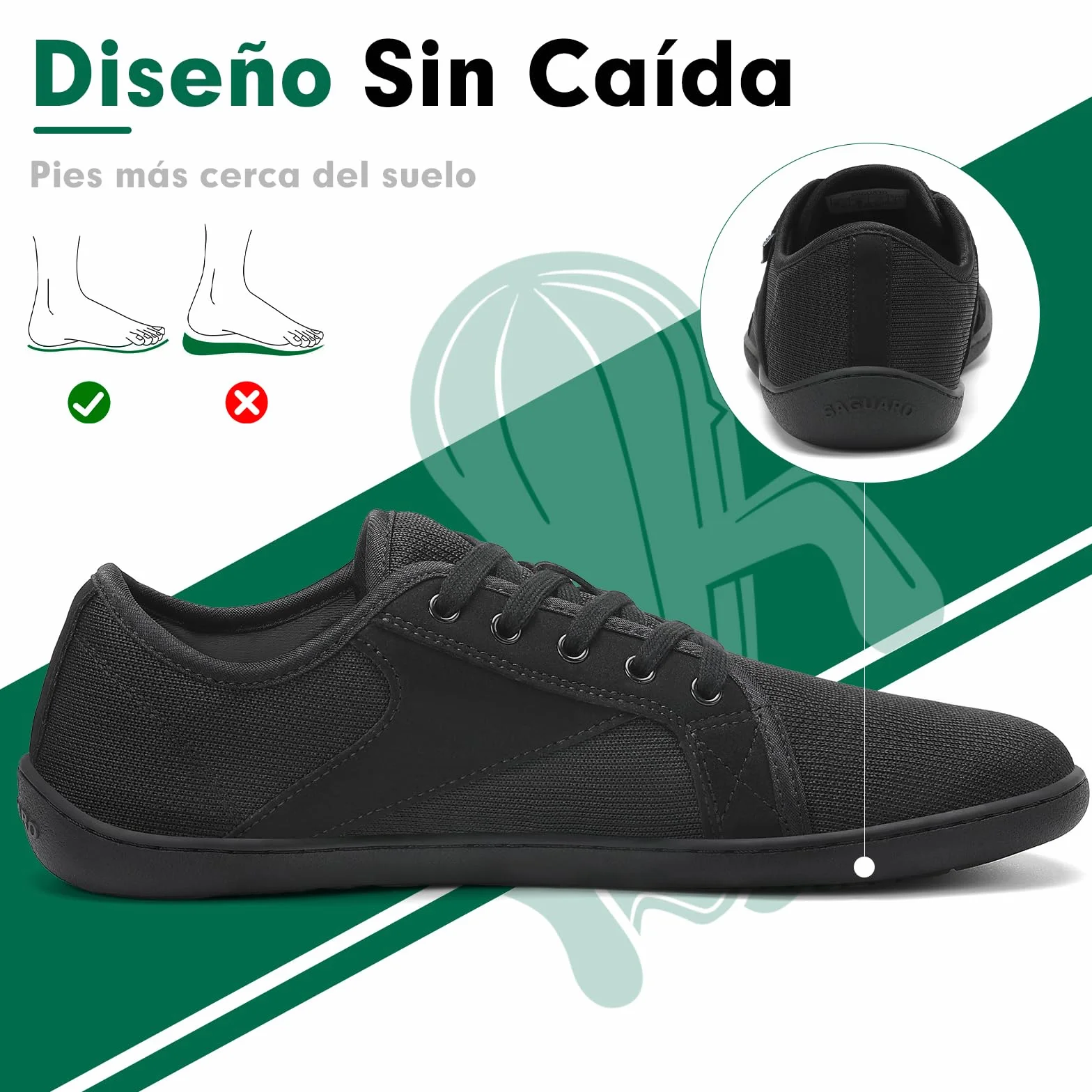 SAGUARO Luck I Minimalistas Zapatillas Unisex Barefoot 36-48
