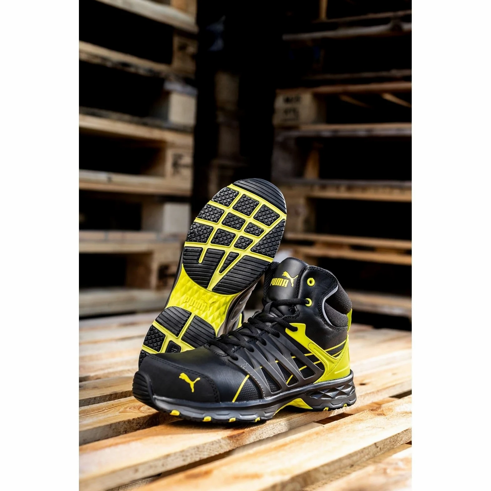PUMA Safety Velocity 2.0 Yellow Mid