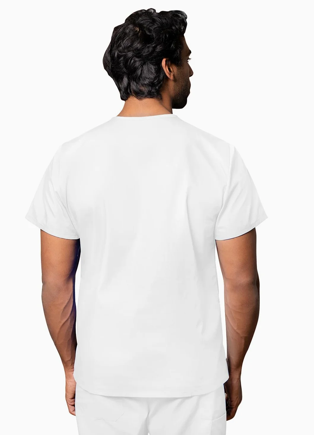 Adar Casaca médica Unisex - Casaca Sanitaria con Cuello en v
