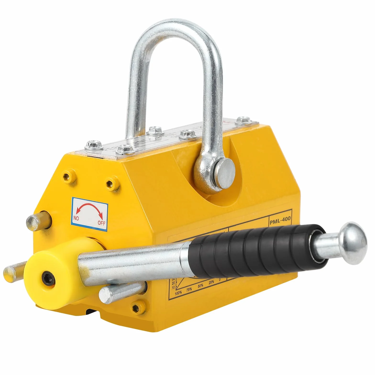 Garvee Imán Permanente 880 lbs Elevador Magnético Manual para Placas de Acero y Metal Taller Industrial