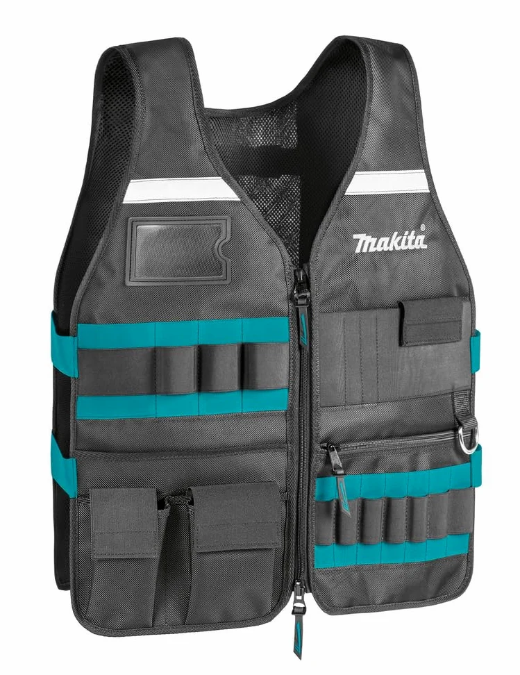 Makita E-15609 Chaleco de trabajo Portaherramientas manual Portatarjetas
