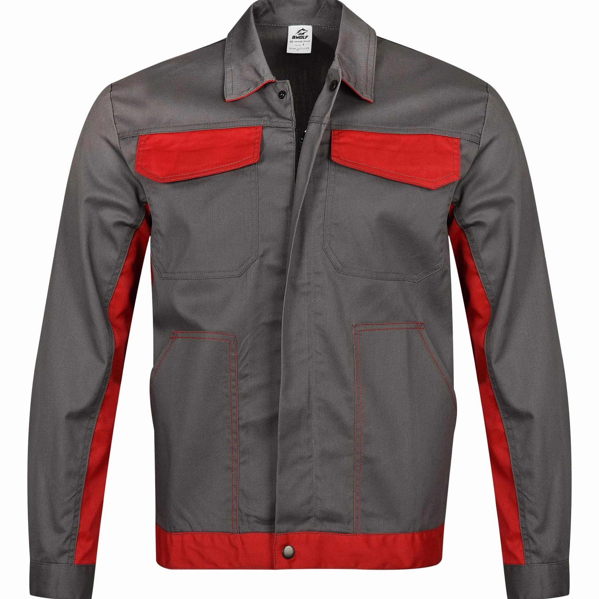 BWOLF Delta Chaqueta de Trabajo Hombre Algodón Poliéster 4 bolsillos