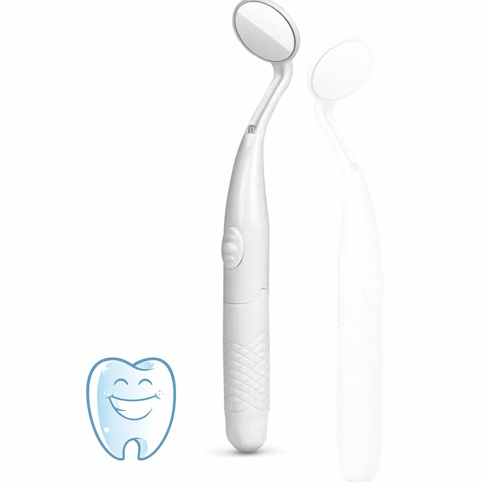 Espejo dental con luz LED, espejo de inspección bucal antivaho para dentistas