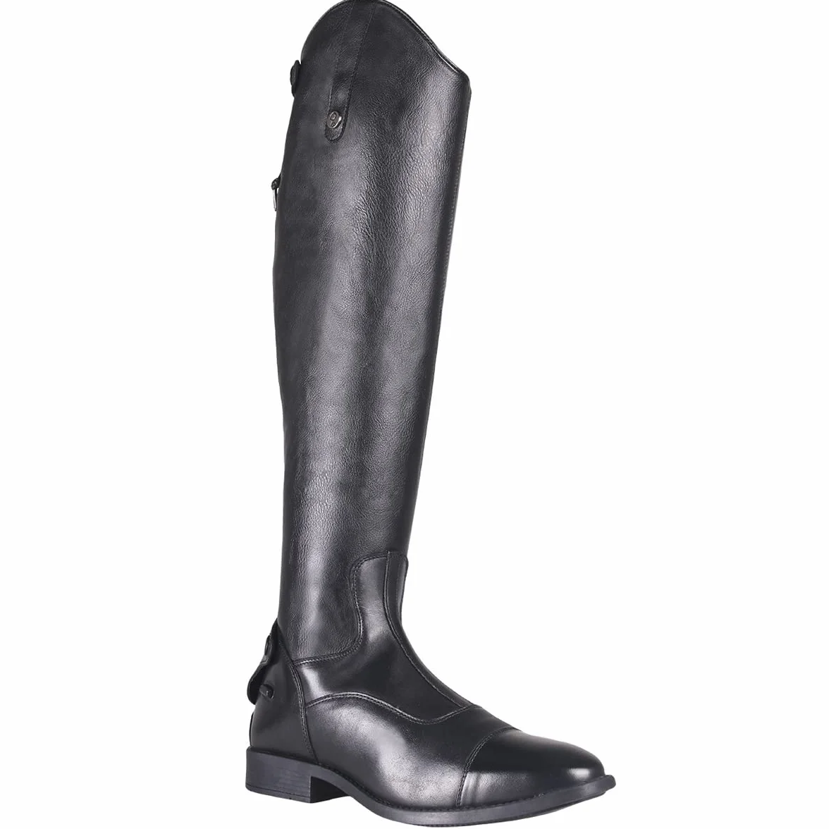 QHP Hugo - Botas de equitación para hombre (piel de vacuno/poliuretano, talla 42-46), color negro