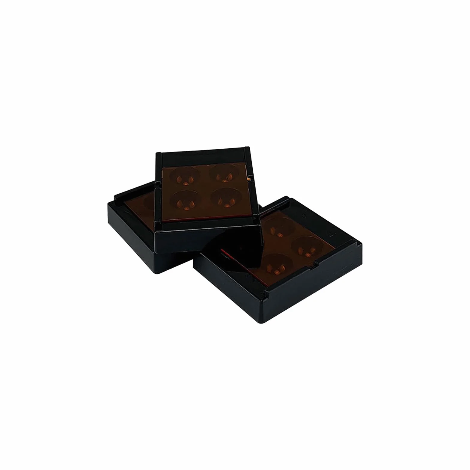 Caja de luz para sombreado dental 4 agujeros 5 piezas almacenamiento resina compuesta