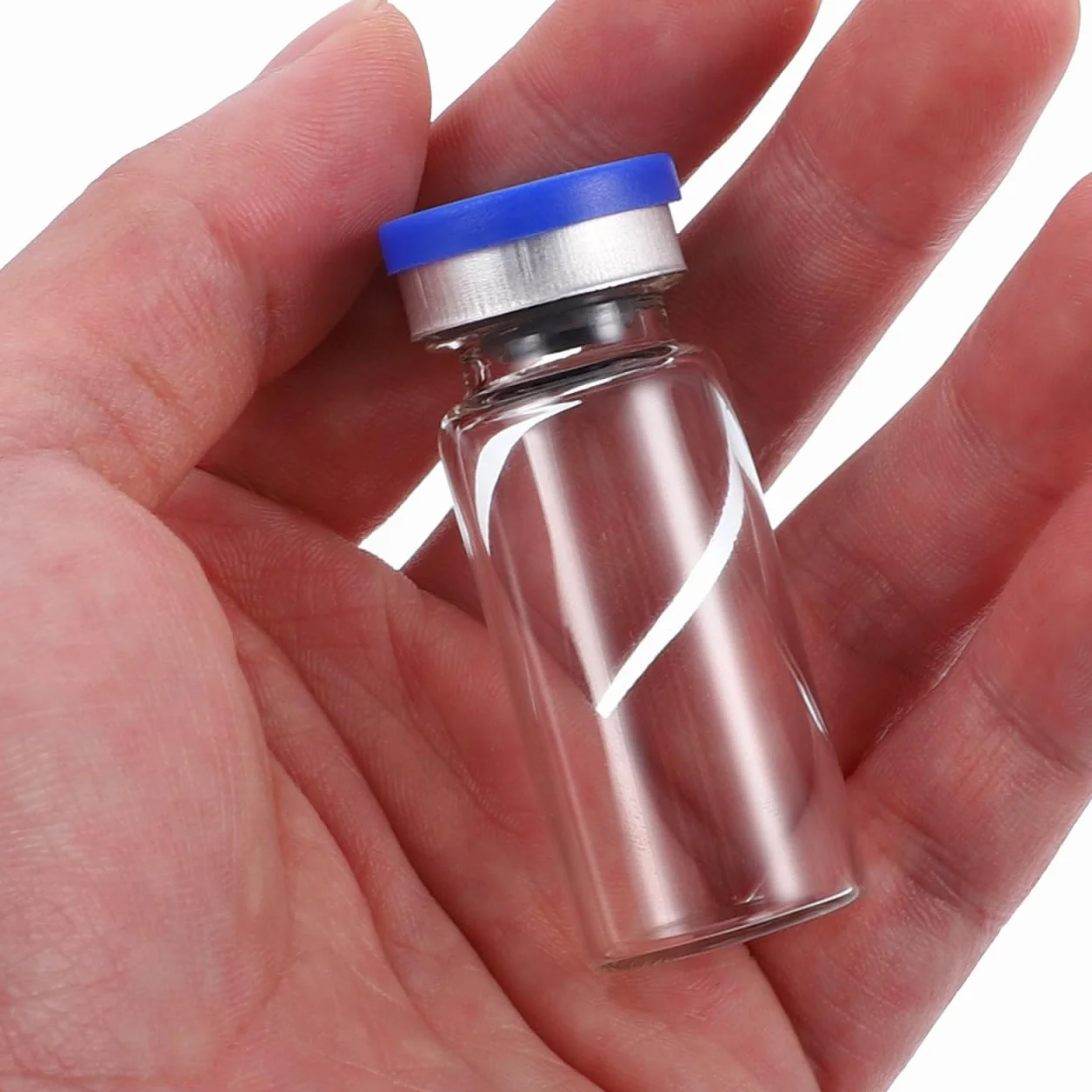 ULTECHNOVO Botellas Viales Transparentes de Vidrio 10ml 20 Piezas con Tapas Viales Vacías de Laboratorio