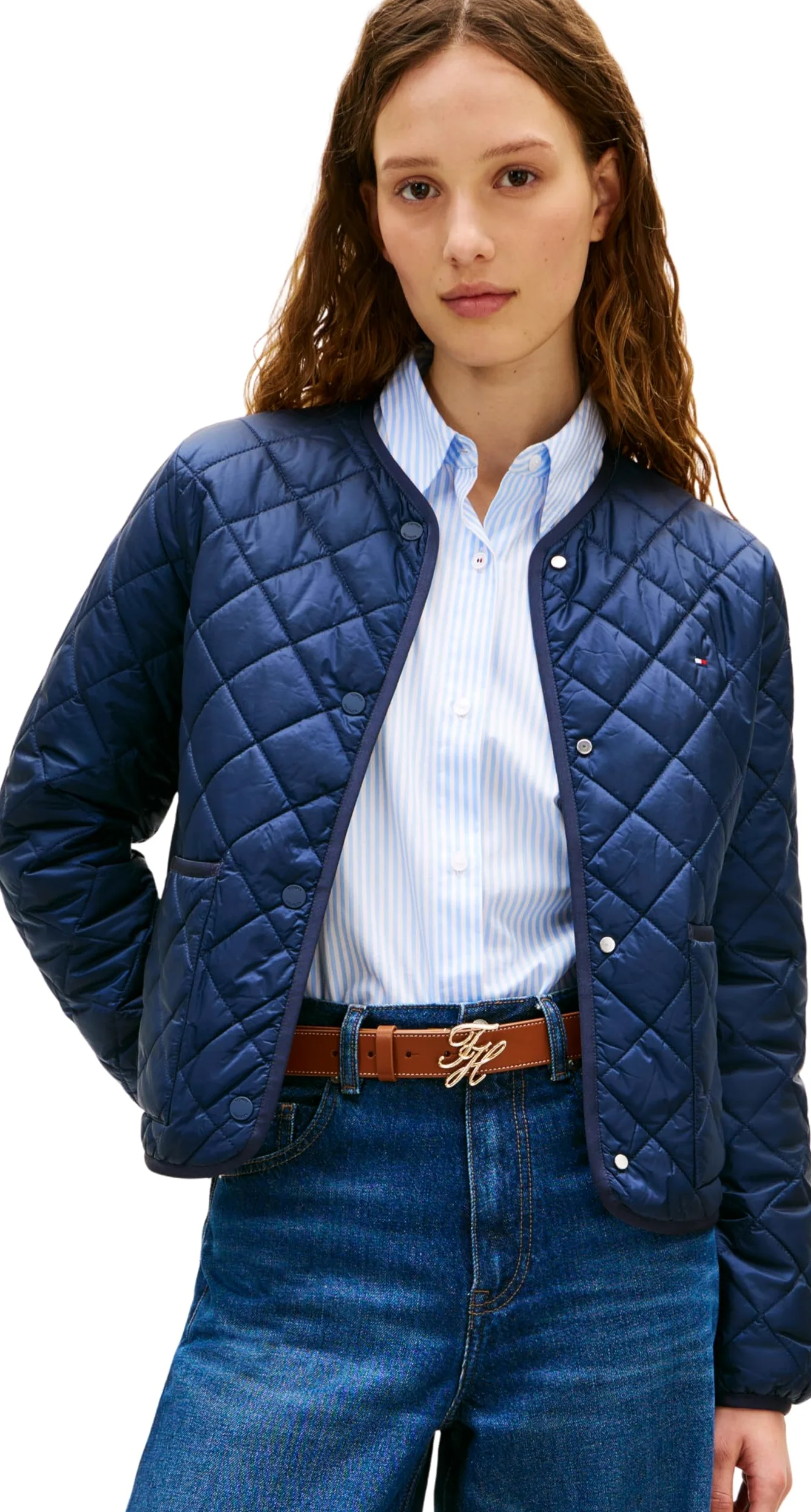 Tommy Hilfiger Lw Padded Reg Quilted Jacket Ww0ww47290 Chaqueta acolchada Mujer (Pack de 1)