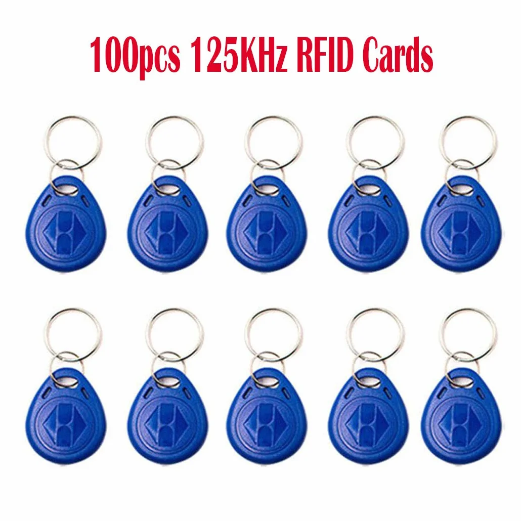 YAVIS RFID ID Card 125KHz T5577 EM4305 Tarjetas Copiadora Control de Acceso 100 pcs Llaveros