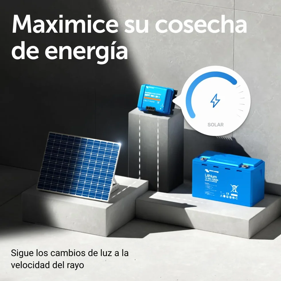 Victron Energy SmartSolar MPPT 100V 50A 12/24V Controlador de Carga Solar con Bluetooth