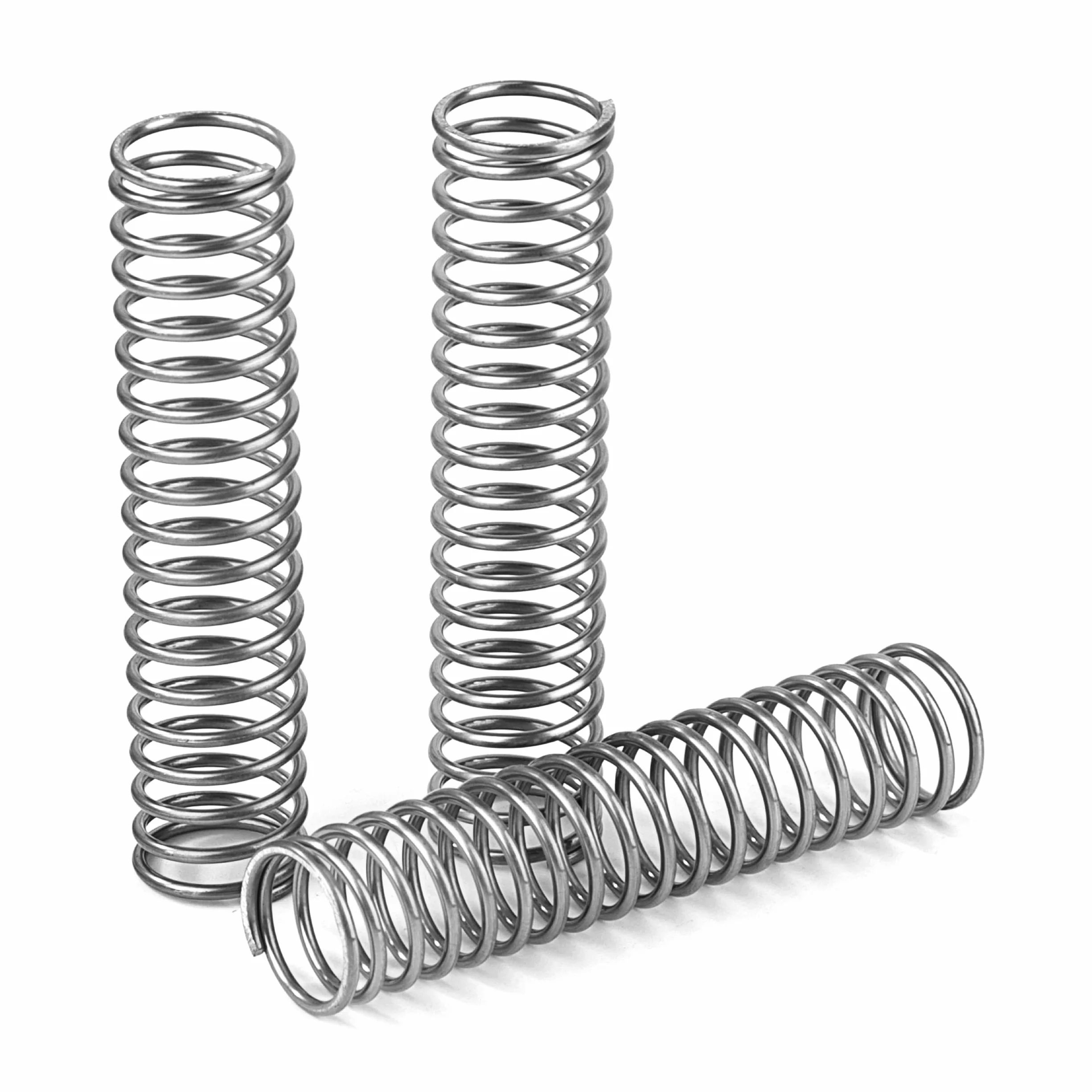 Muelles de Compresión Acero Inoxidable 55mm Alambre 1,1mm Diámetro Interior 10mm Fuerza 1,23kg 10 Piezas