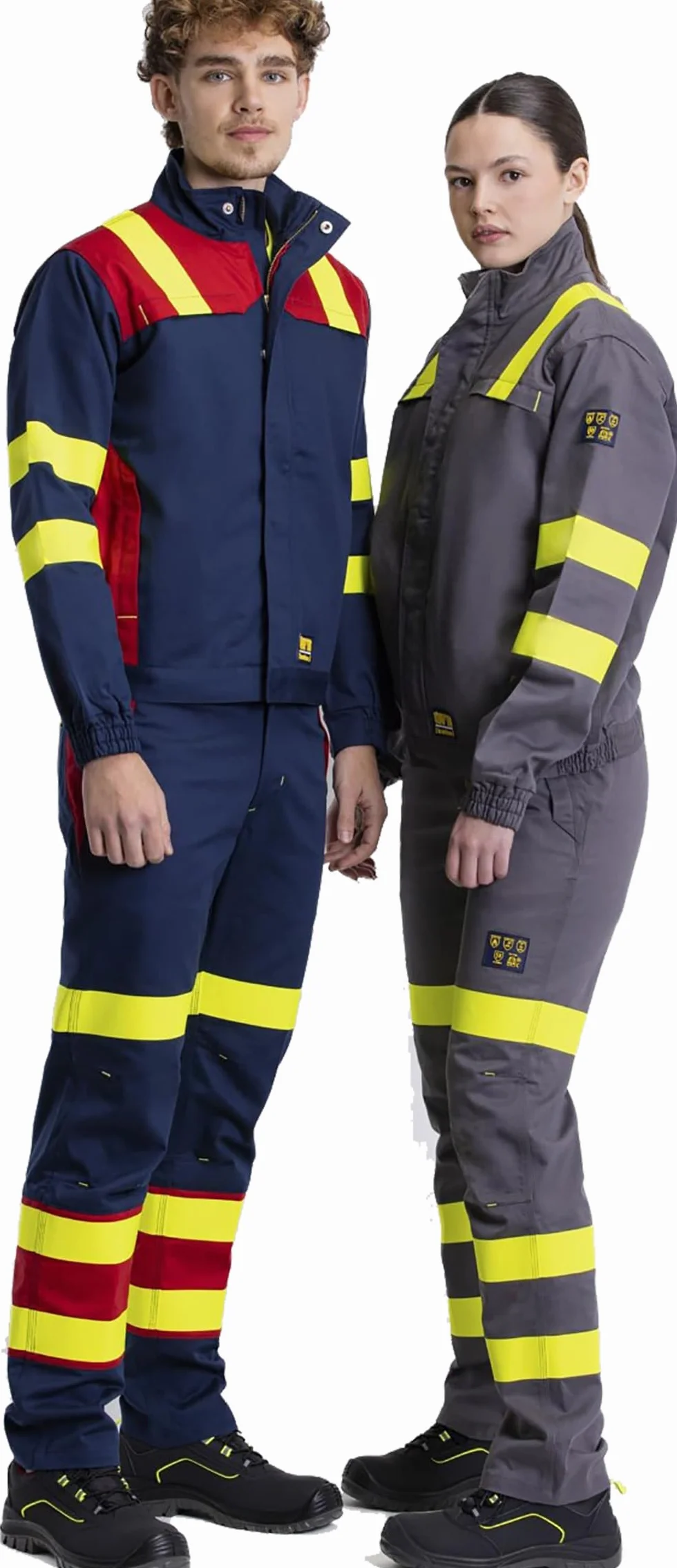WORKTEAM B1199 Cazadora Ignífuga Combinada Antiestática para Soldadura y Arco Eléctrico Visibilidad Realzada