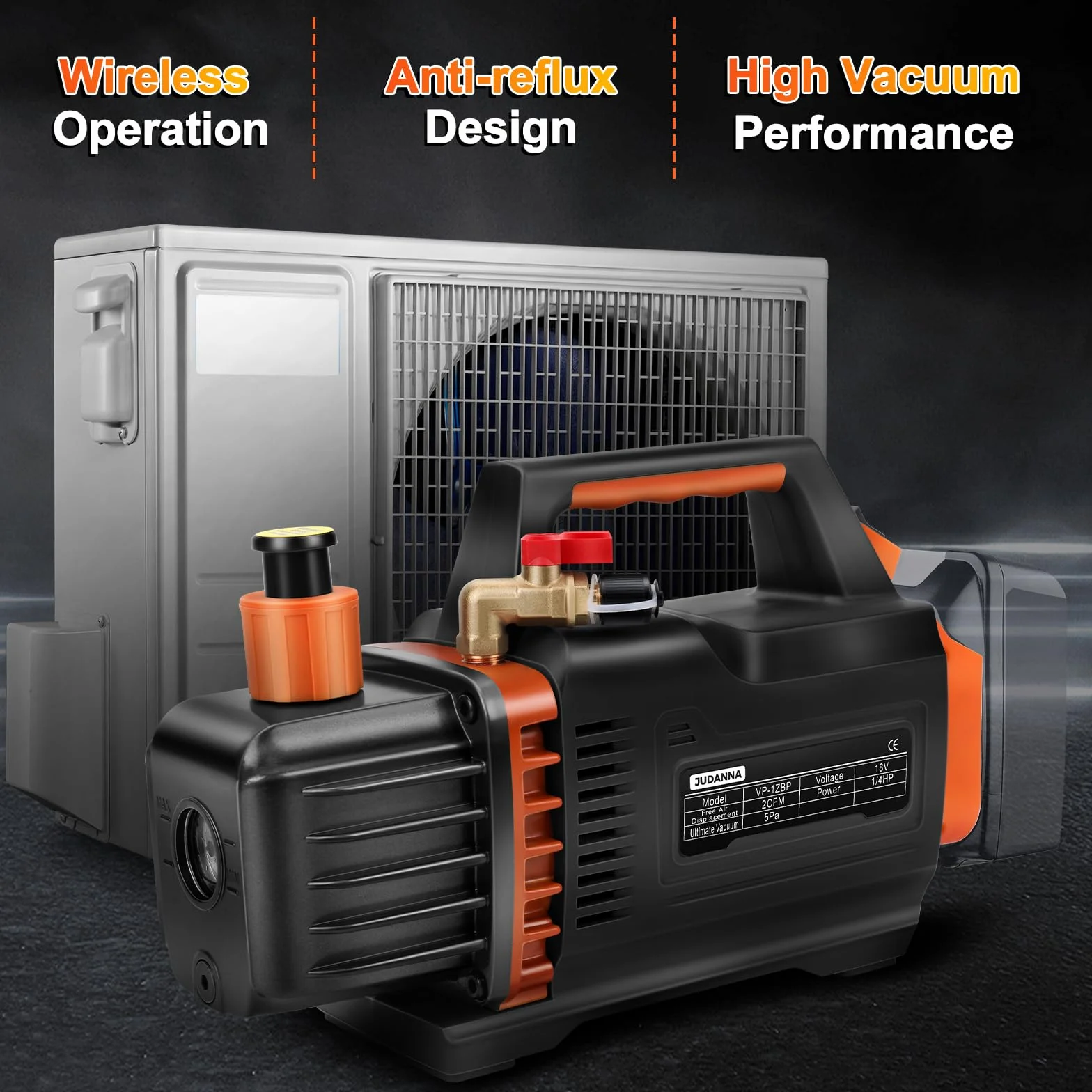 Makita Bomba de Vacío 18 V 150 W 2 CFM 1/4 HP para Aire Acondicionado