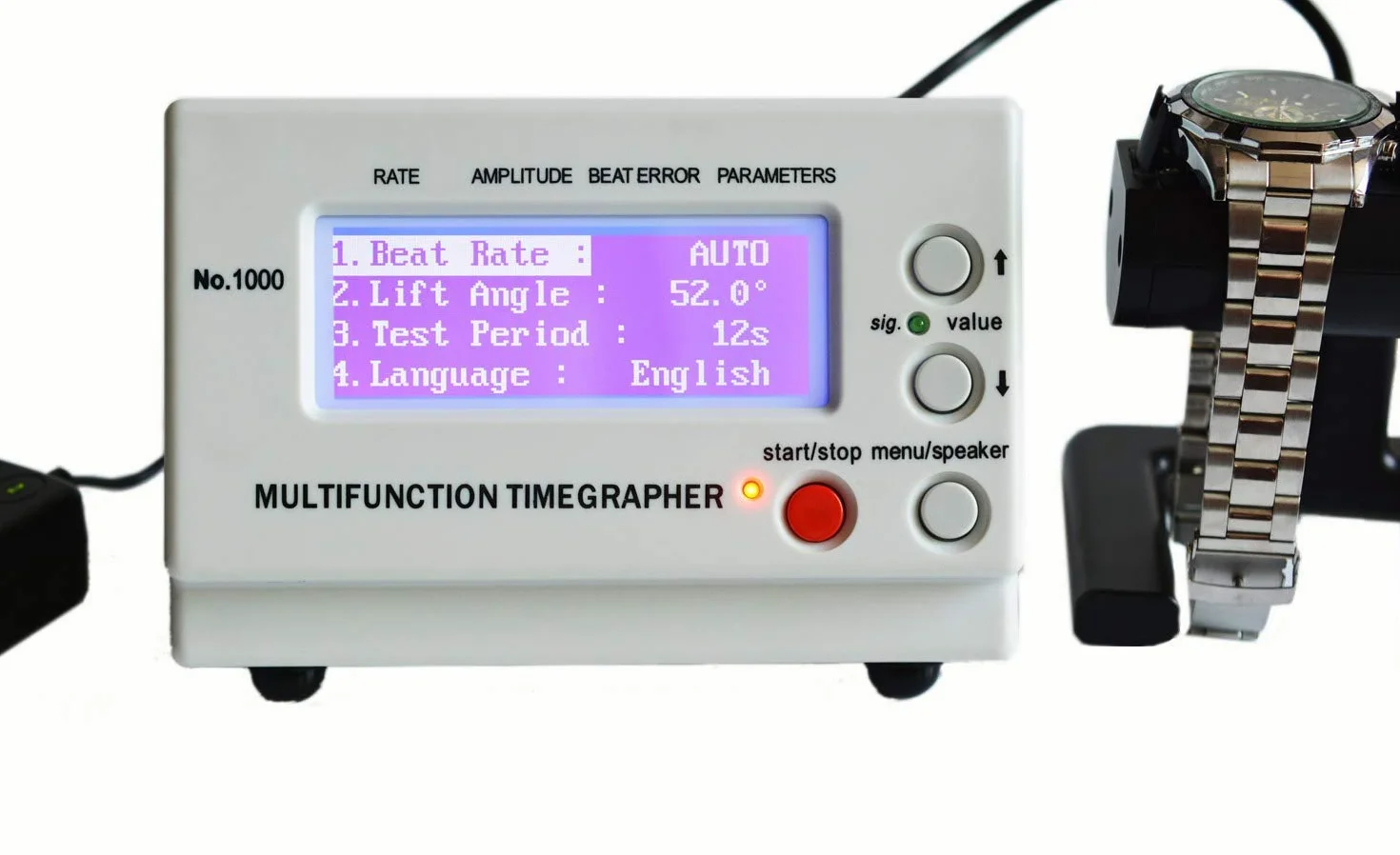LLF Reloj Timegrapher Multi Función Números Números Números 1000 (Europa Plug)