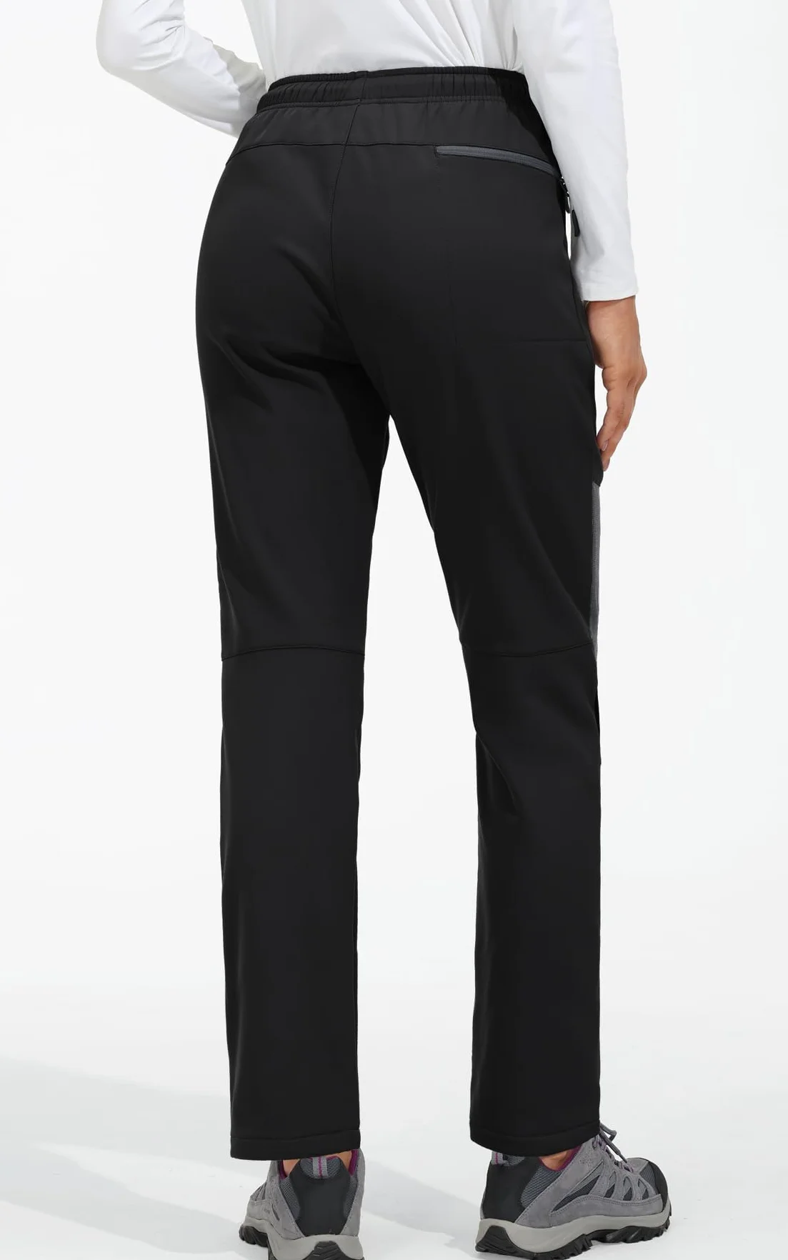 MOCOLY Pantalones Trekking Mujer Invierno Impermeable Montaña Senderismo Esquí Pantalones Térmicos con Forro Polar Pantalones Deportivos para Caza al Aire Libre Ciclismo Trabajo