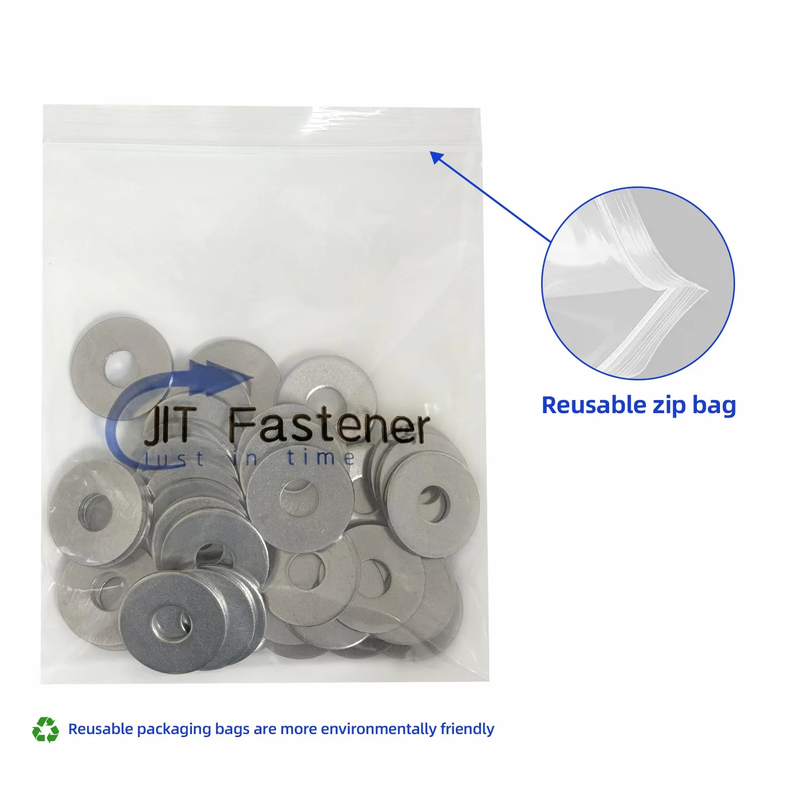 18-8 (304) Stainless Steel Fender Washer M10 x 30 mm OD 10 mm ID 40 Pack