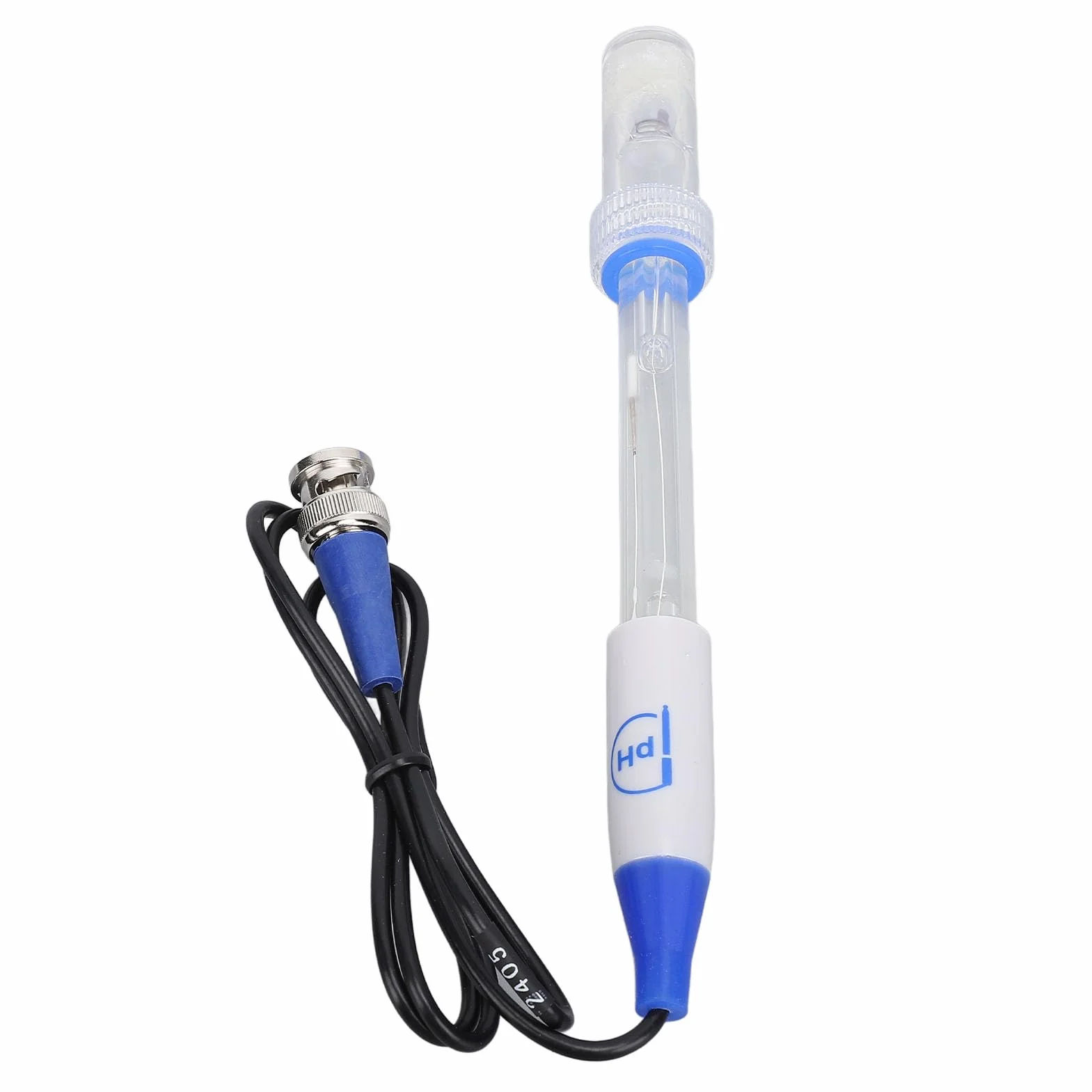 Electrodo de pH 0-14, Sonda BNC, Respuesta Rápida para Laboratorio