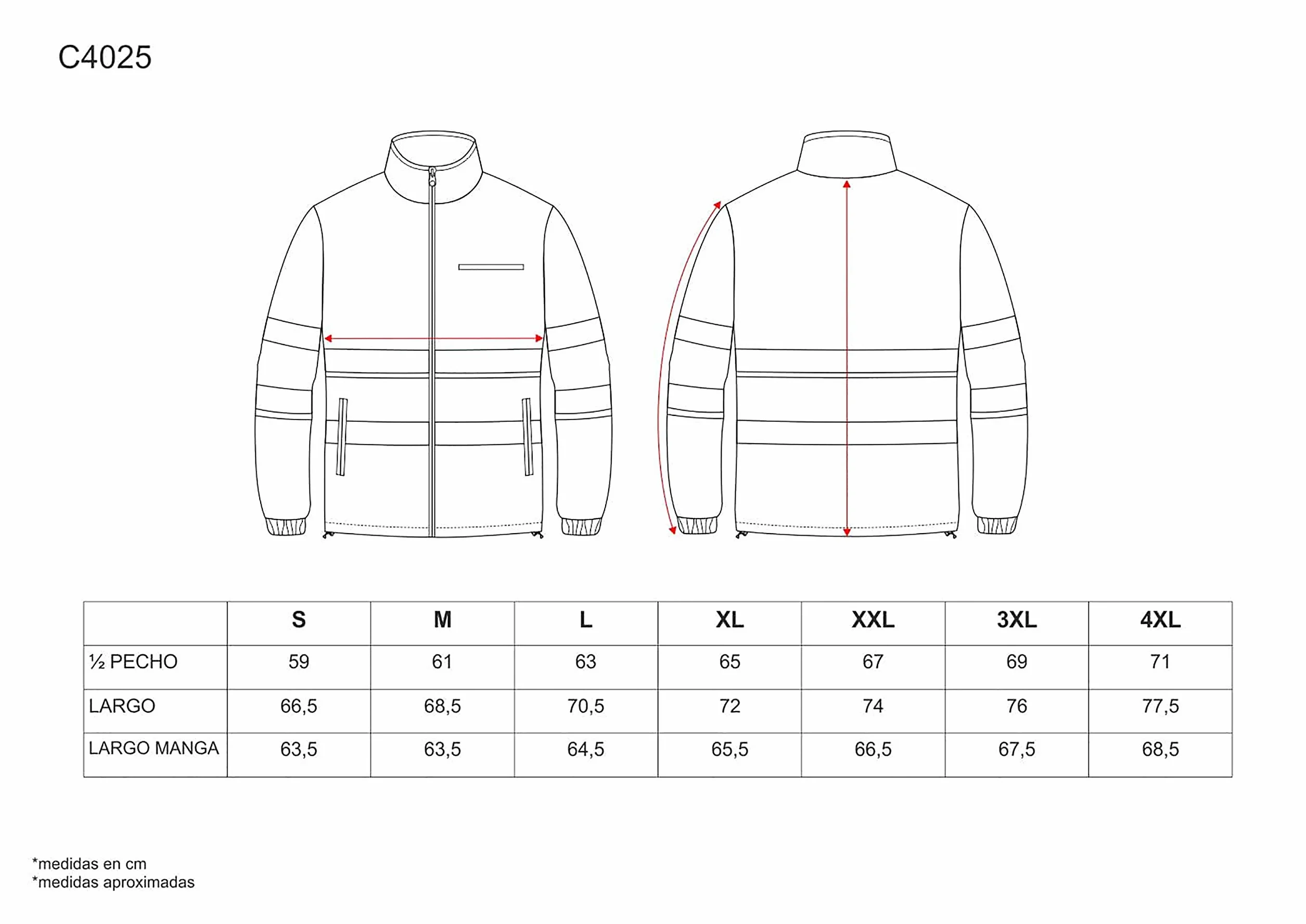 WORKTEAM Chaqueta Polar Alta Visibilidad Clase 2 ISO 20471 Reflectante 100% Poliéster 260 g/m²