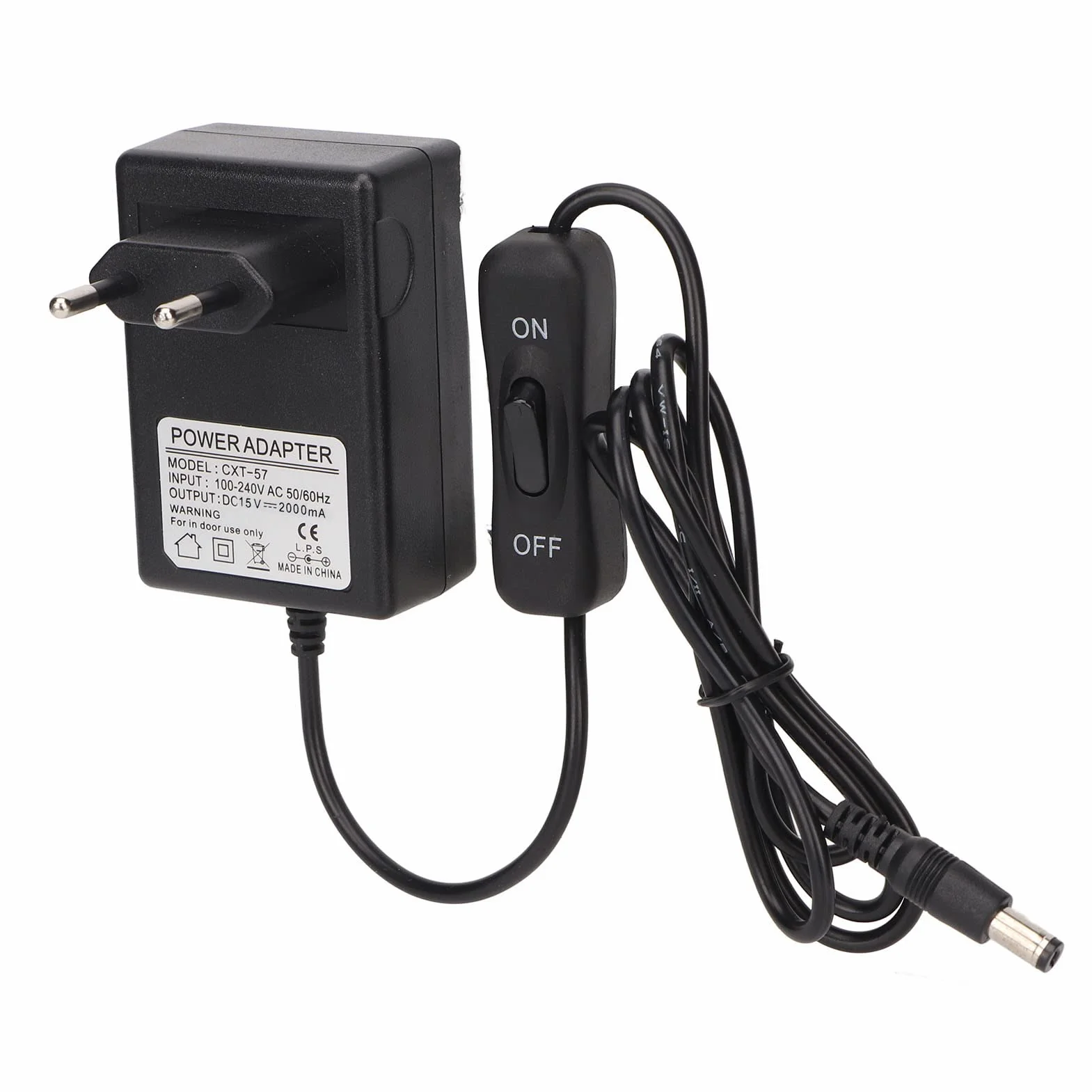 Cortador de Alambre Caliente 15V 2000mA Fuente de Alimentación 100-240V UE