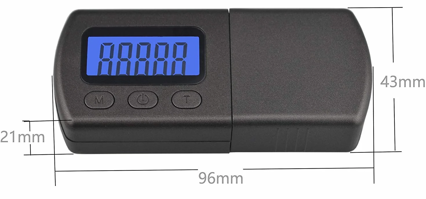DollaTek Professional Digital Mini Stylus Force Scale Gauge Tester 0.01g LCD Blue for Tonearm Phono Cartridge Jewelry Balance