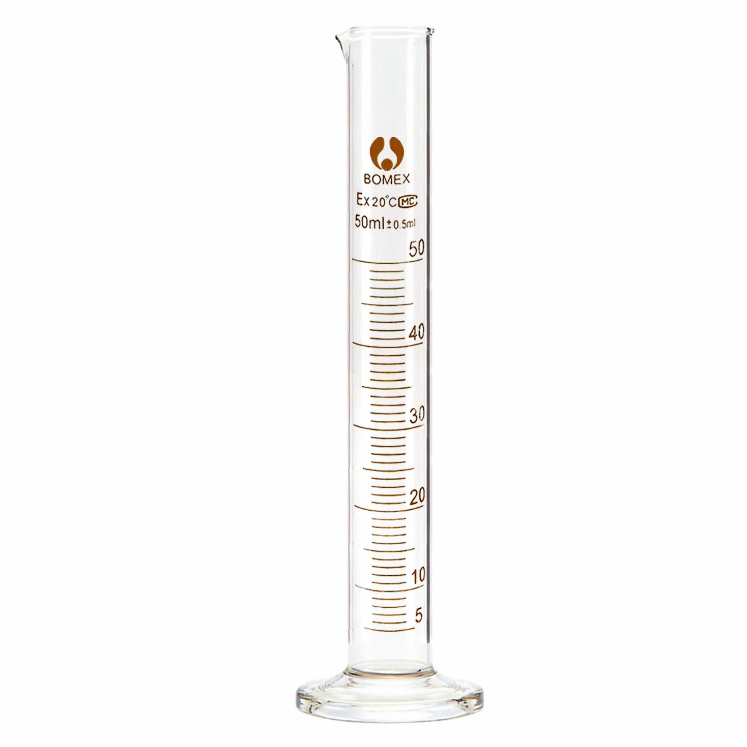 Set de Experimentación de 5 Piezas con Probeta de Medición de Líquido 5ml 10ml 25ml 50ml 100ml, Varilla de Cristal