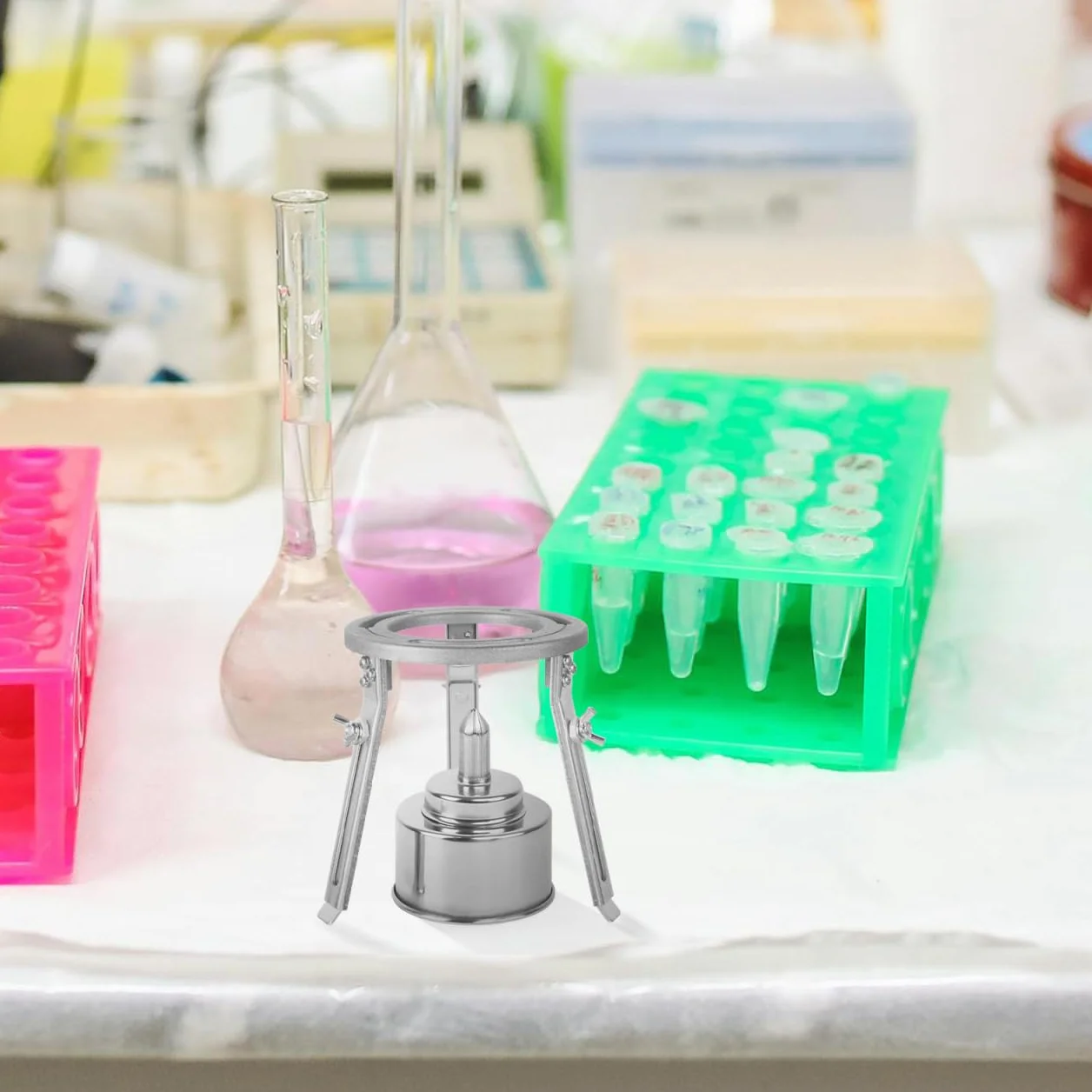 ABOOFAN Trípode De Laboratorio Ajustable Soporte Para Lámpara De Alcohol