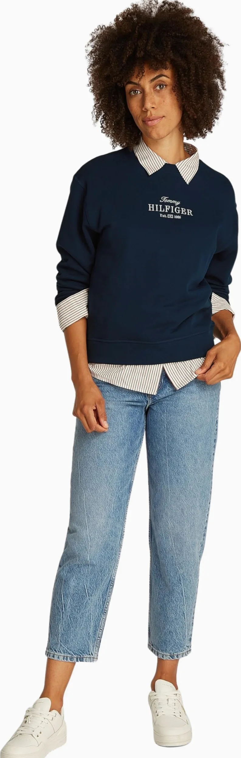 Tommy Hilfiger Sudadera Mujer Regular de algodón
