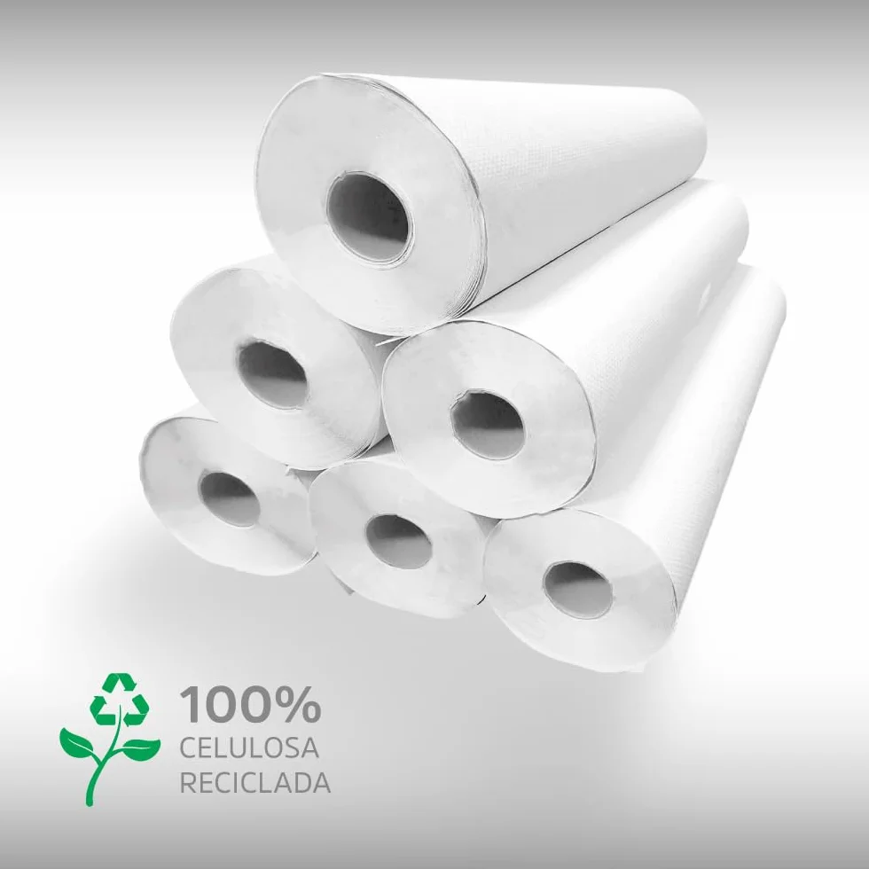 Rollo de papel camilla 58cmx62m ECO blanco 6 Rollos