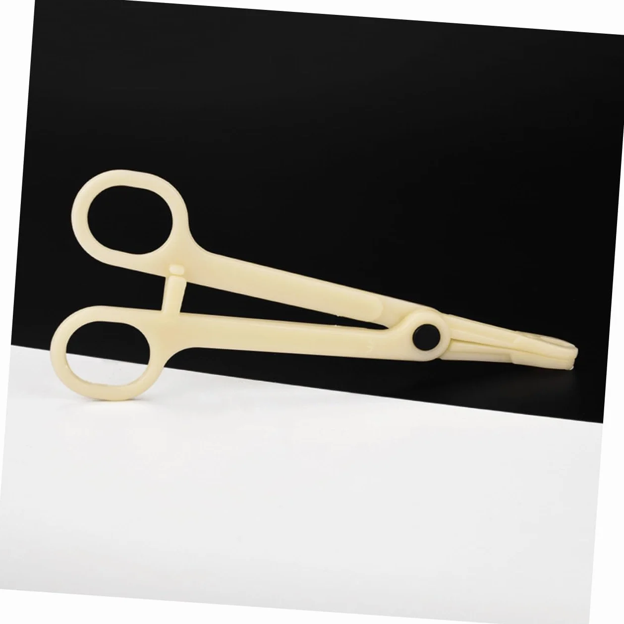VALICLUD 5 piezas pinzas redondas desechables esterilizadas piercing forceps para labios nariz ombligo cejas