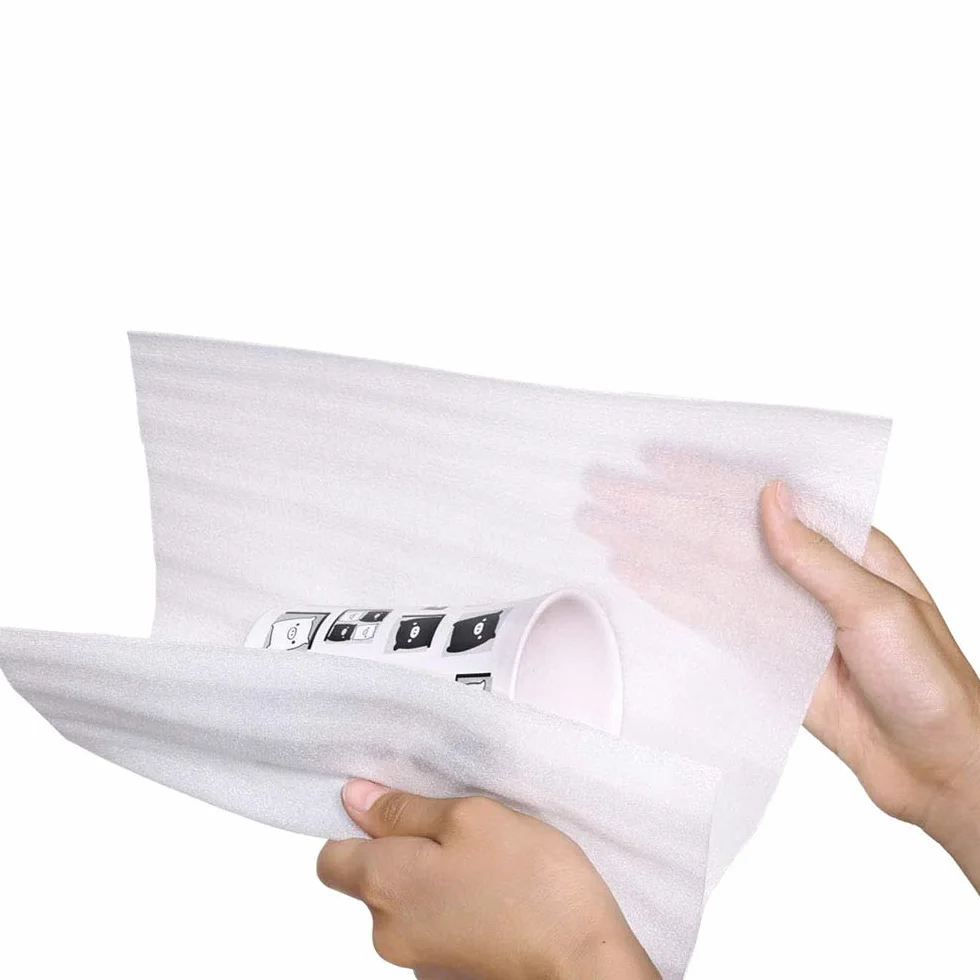 Bolsas de Embalaje de Espuma EPE Impermeable A Prueba Choques 50 Piezas para Vajilla Vasos Porcelana