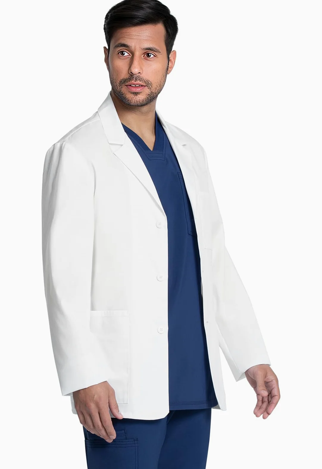 Cherokee CK401 - Abrigo de laboratorio para hombre, de 30 pulgadas, duradero, elástico mecánico
