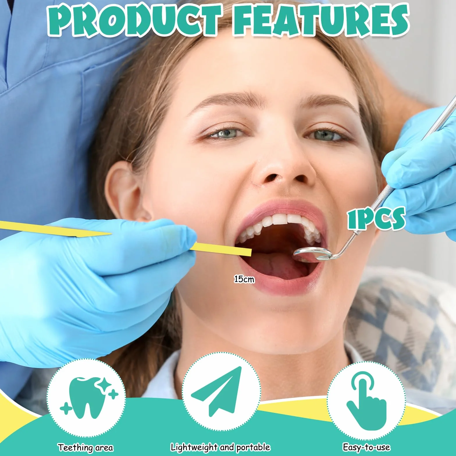 Tira de Pulido Dental Abrasivo, 75 Piezas Bandas para Lijado de Dientes, Limpieza Profunda y Pulido (Amarillo + Verde)