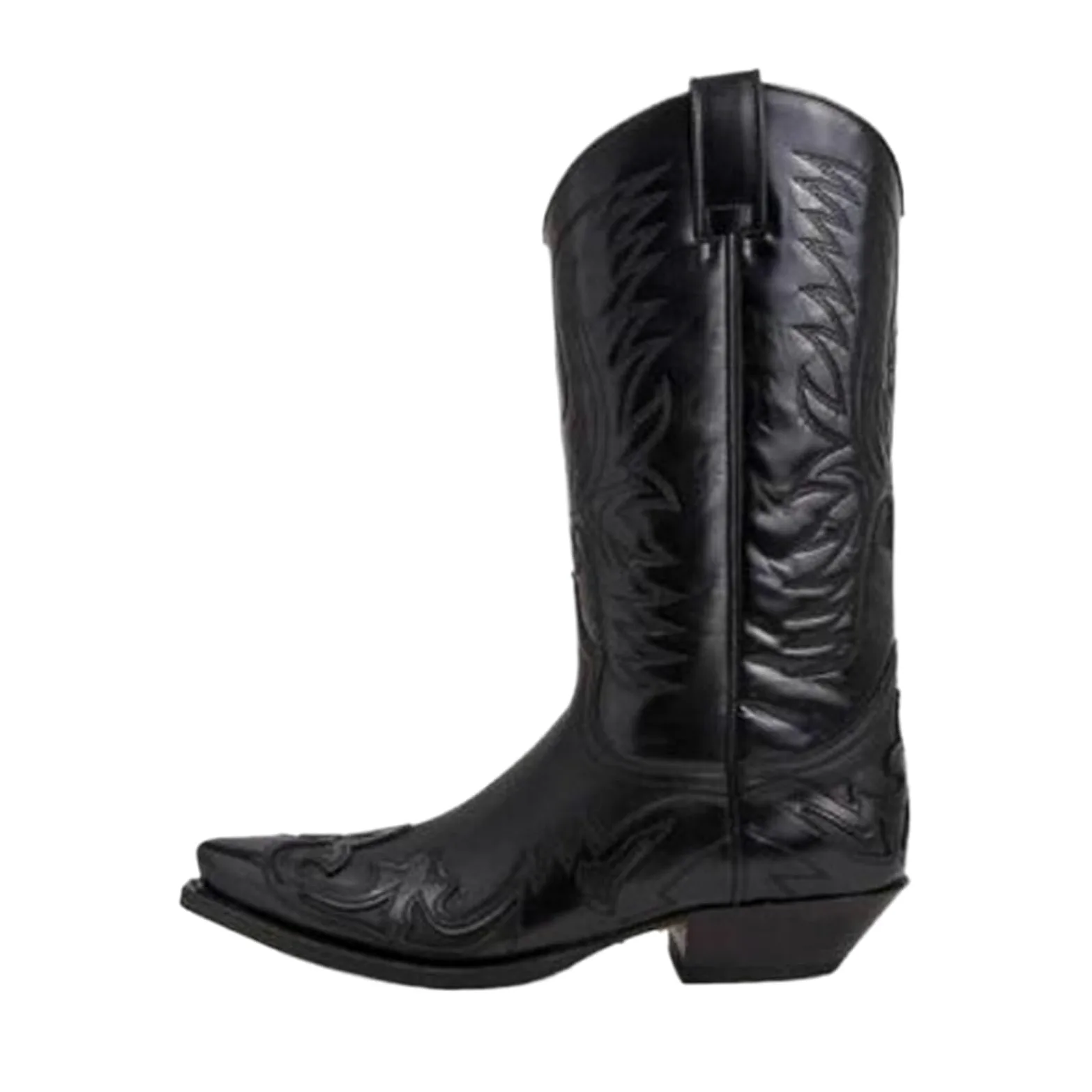 Botas Cowboy Botas de Hombre Vaquero Cuero Moda Motocicleta tacón Medio Casual