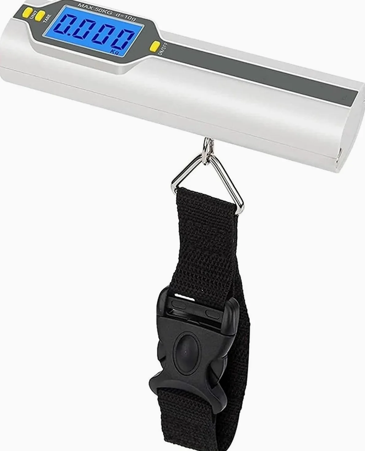 Báscula for Equipaje, báscula for Equipaje de 110 lb/50 kg con Pantalla LCD retroiluminada, báscula portátil for Equipaje, báscula Digital for Equipaje de Viaje.