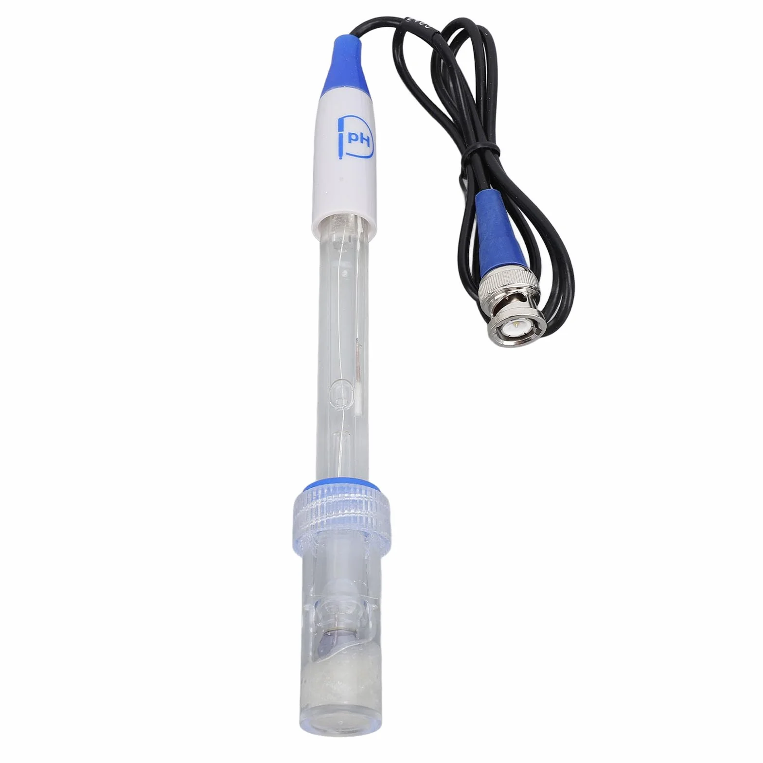 Electrodo de pH 0-14, Sonda BNC, Respuesta Rápida para Laboratorio