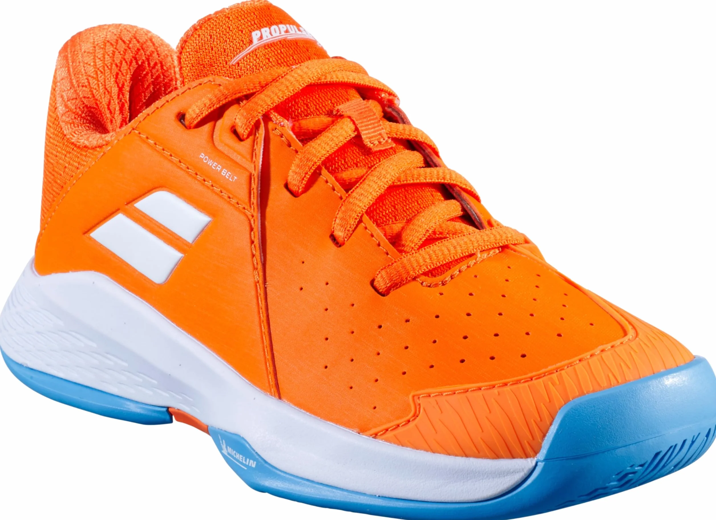 Babolat Niños Prop Jr 3 AC Zapatillas De Tenis Zapatilla Todas Las Superficies Naranja-Blanco EU Neu