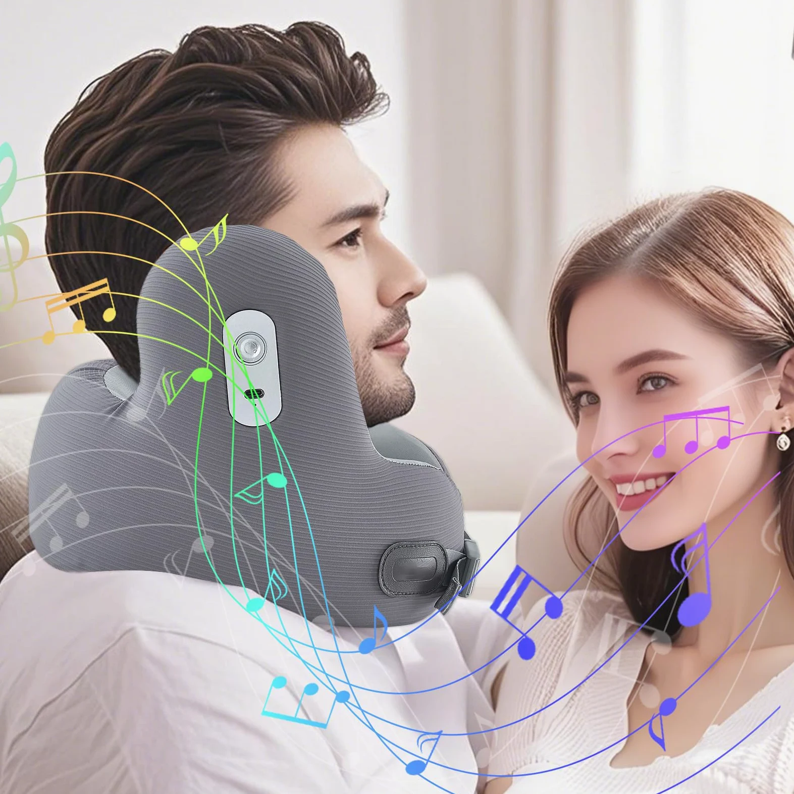 Almohada De Viaje Para Cuello Soporte Cervical | Almohada De Espuma Para Dormir En Viajes Accesorios Viaje Avión Coche Tren Desplazamientos Camping Hogar Estudio Adultos