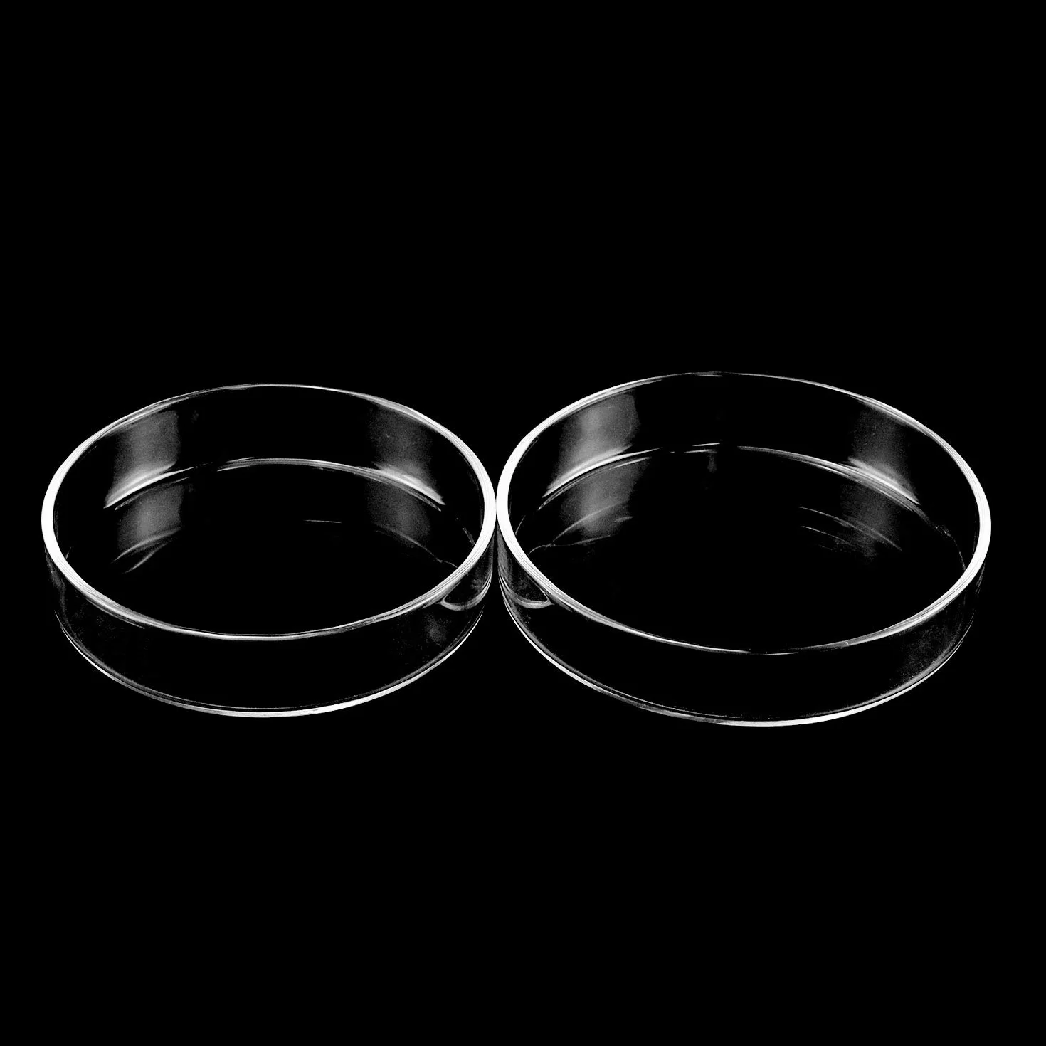 QWORK Placas de Petri de Vidrio Borosilicato 90mm x 20mm 5 Piezas