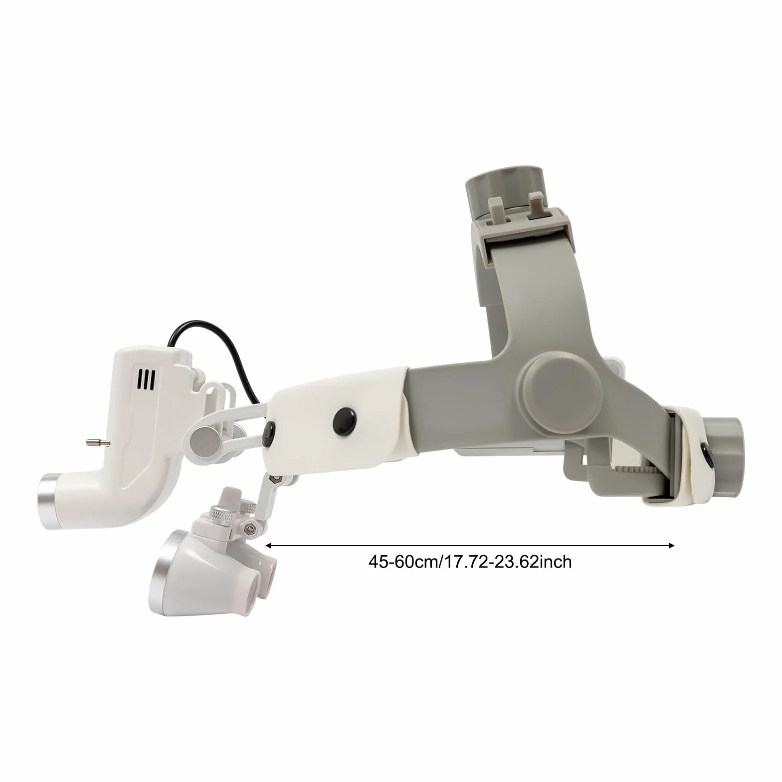 Lupa dentista binocular 3.5x 420mm con luz quirúrgica médica