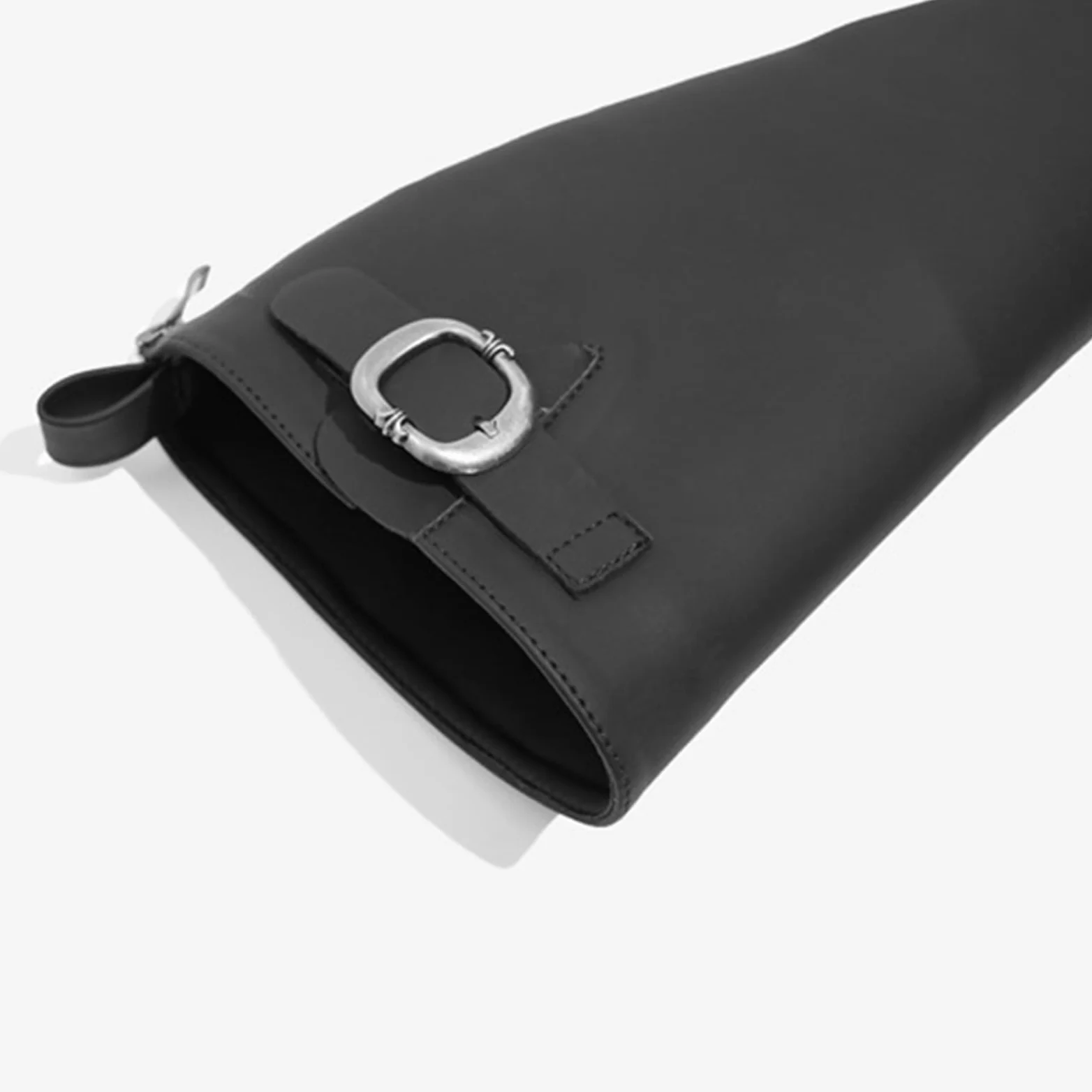 Botas A Media Pantorrilla Mujer Tacón Grueso con Cremallera Estilo Montar para Otoño Invierno Streetwear Y Trabajo Cuero Sintético Ajuste Cómodo