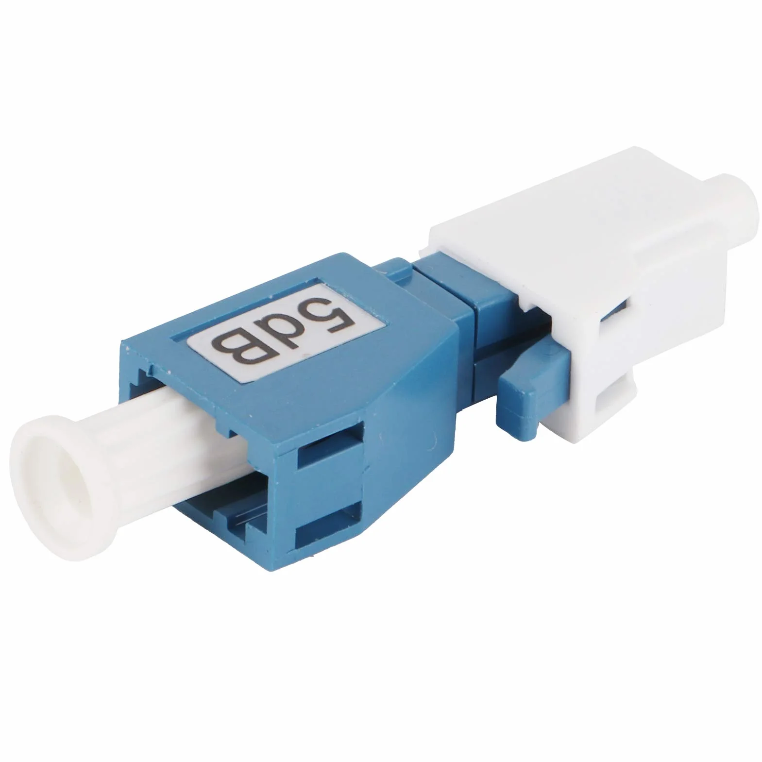 Garosa Atenuador de Fibra Óptica Monomodo LC/UPC 5dB Conector Macho Hembra ABS Cerámica Acero Inoxidable