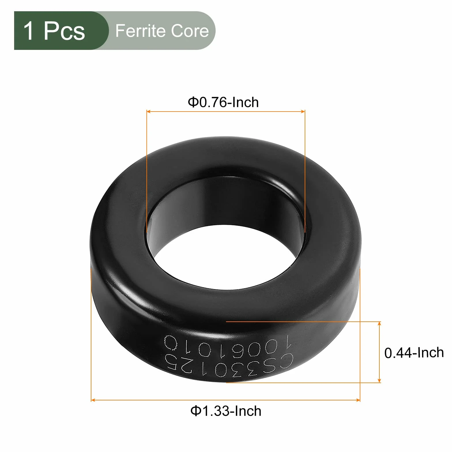 YOKIVE Ferrita Anillo Núcleo Toroide 33.7x19.3x11.3mm para Transformadores Potencia