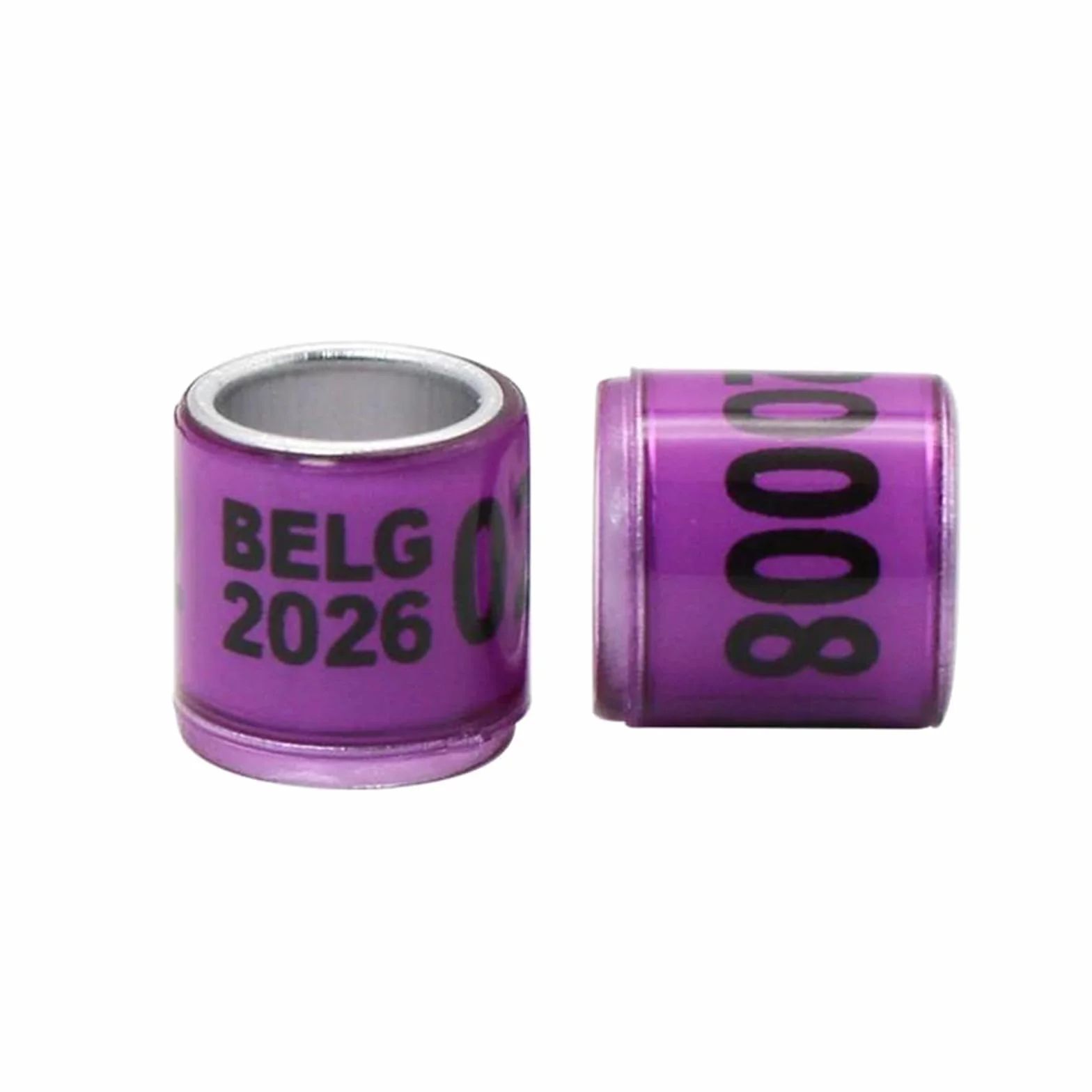 Anillos de plástico de aluminio 2026 para patas de paloma, etiquetas de identificación 8mm