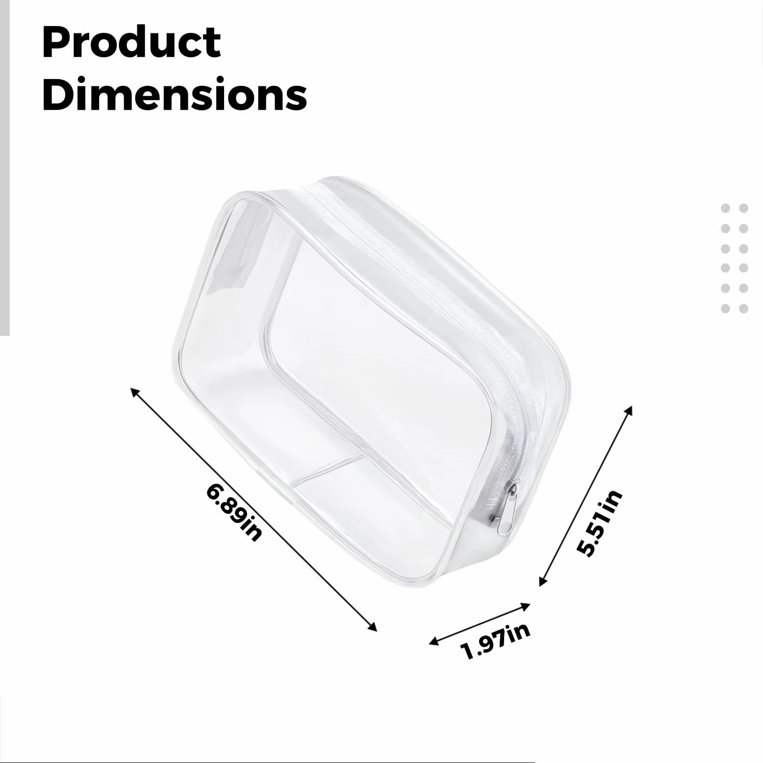 12 bolsas transparentes con cremallera para viajes, bolsas de maquillaje grandes de plástico con cremallera, bolsa de aseo transparente de PVC, espaciosa funda organizadora para artículos esenciales