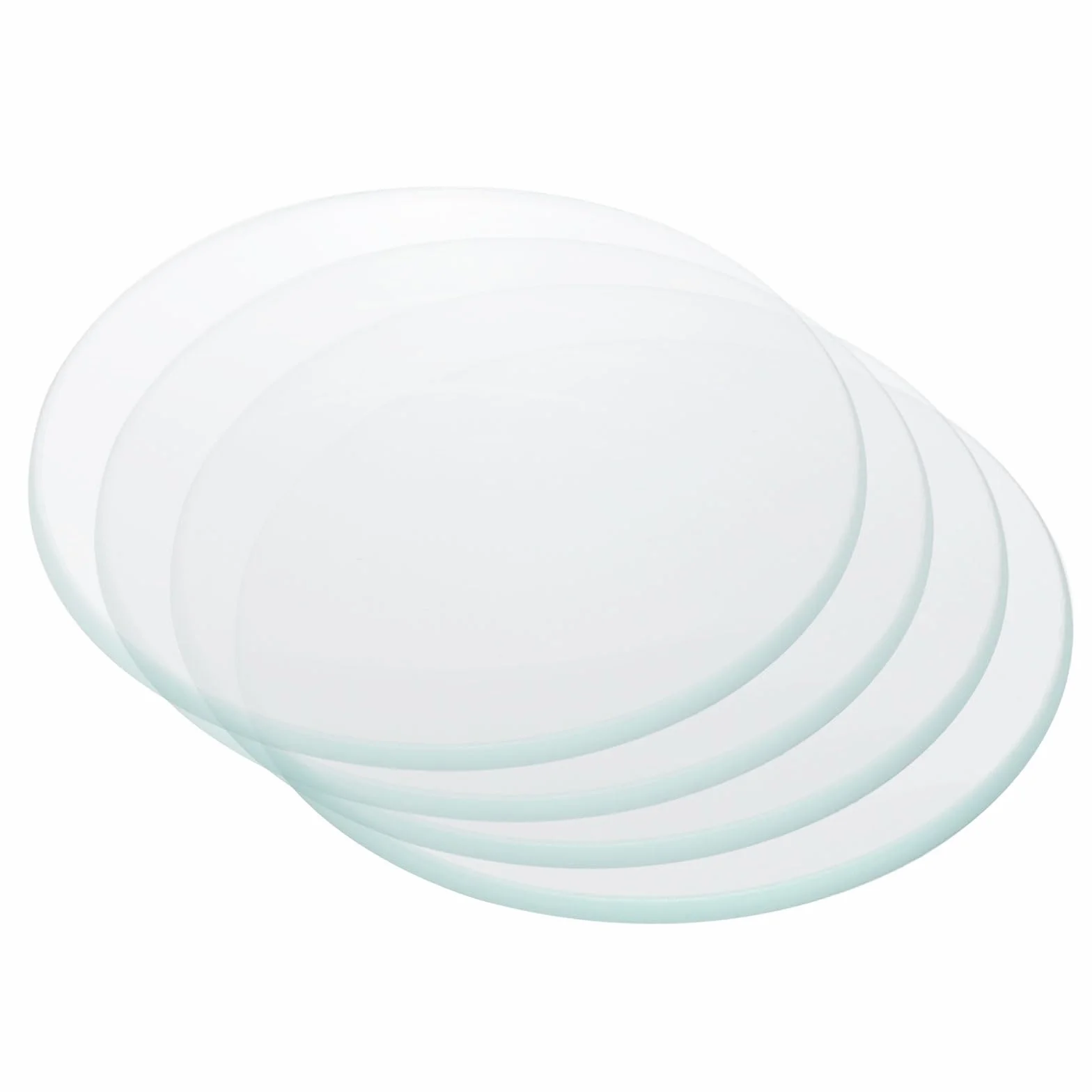 PATIKIL 50mm Vidrio de Reloj 4 Unidades Cubiertas Transparentes para Matraces Vasos de Precipitados