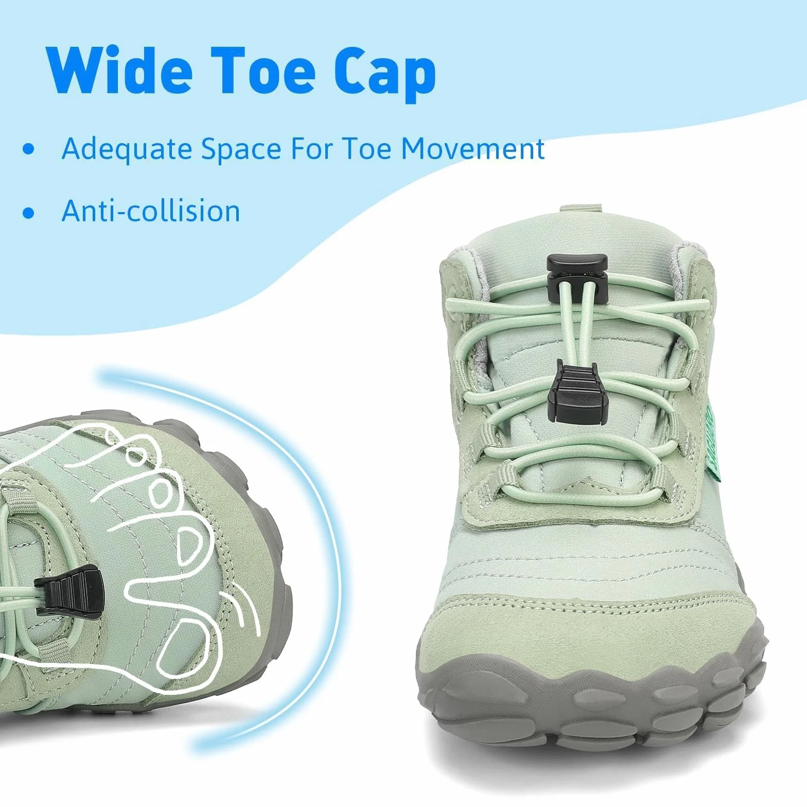 SAGUARO Zapatillas Descalzas Niños Ligeras Transpirable Zapatos de Trekking Barefoot Minimalistas Sneakers Gr.26-36