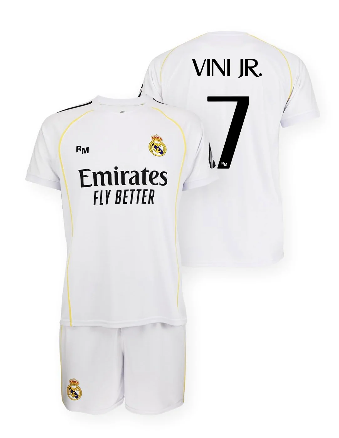 Real Madrid Conjunto Infantil 1a Equipación 25-26 Camisa Unisex niños (Pack de 1)