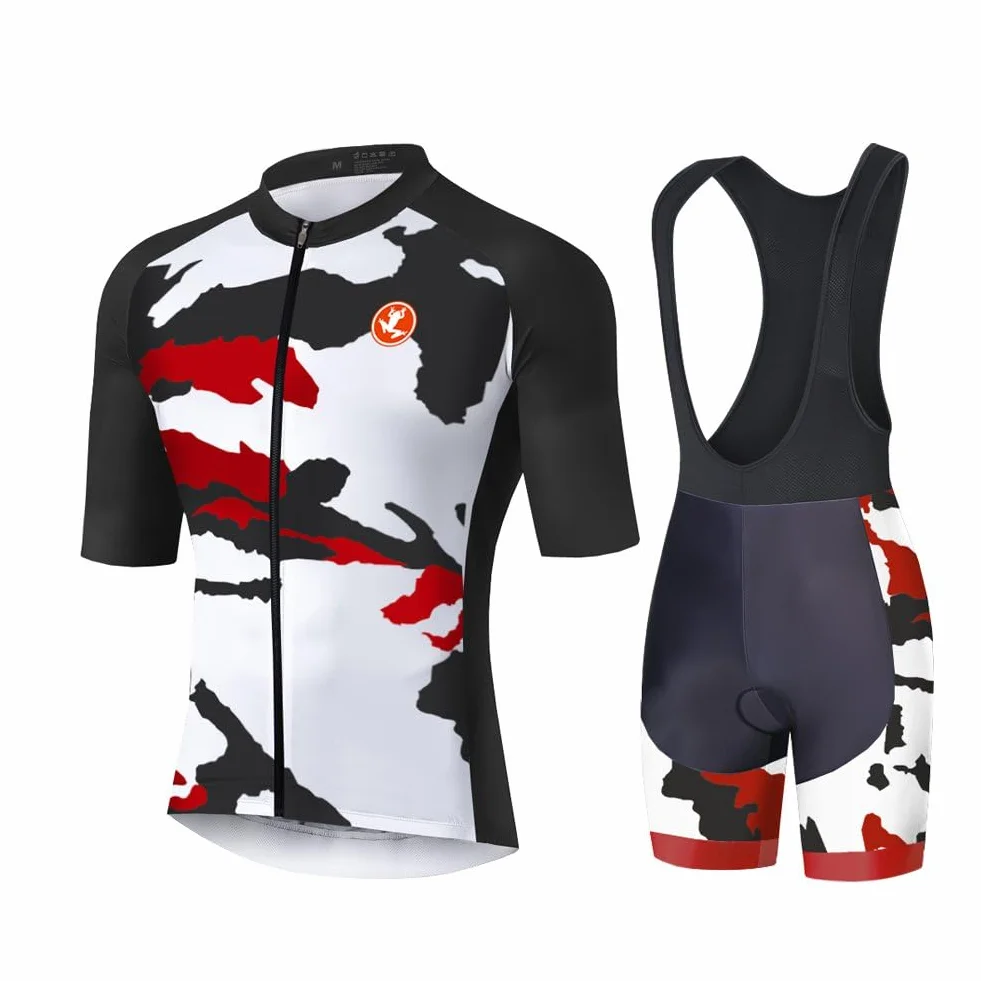 UGLY FROG 2025 Ropa Ciclismo Maillot Hombre Completo Camiseta + Pantalones Cortos 20D Gel Acolchado